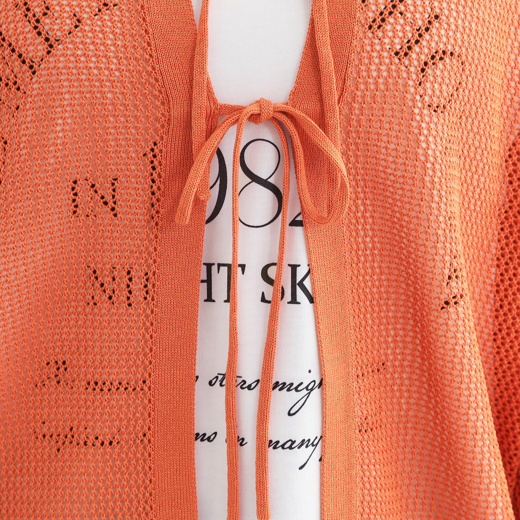 SHOO･LA･RUE「【S-LL/2点セット】前後2WAYで着られるメッシュニット＋ロゴTシャツ」|その他|