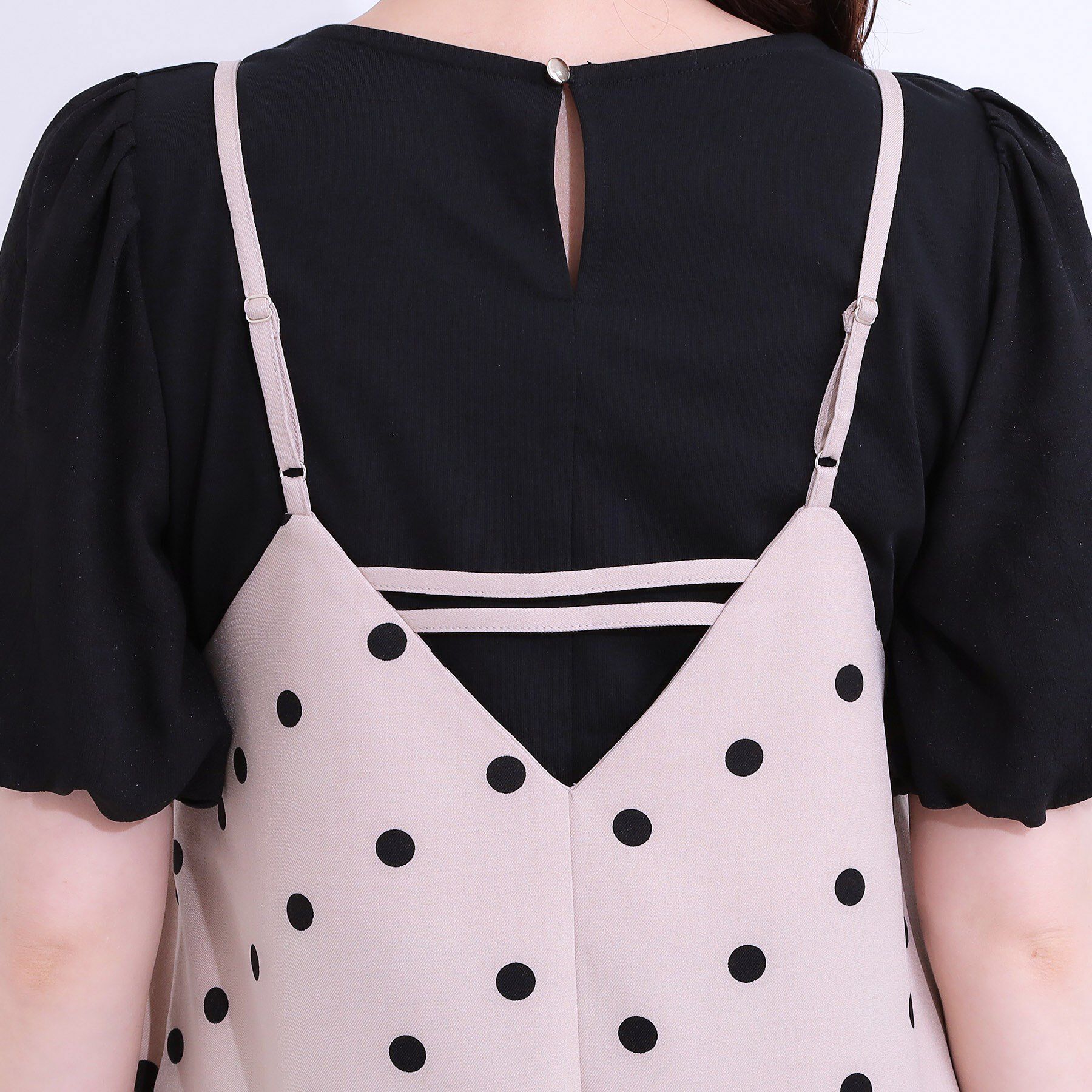 SHOO･LA･RUE「【S-LL】着丈が調節できる 大人の麻調サロペット」|オールインワン|