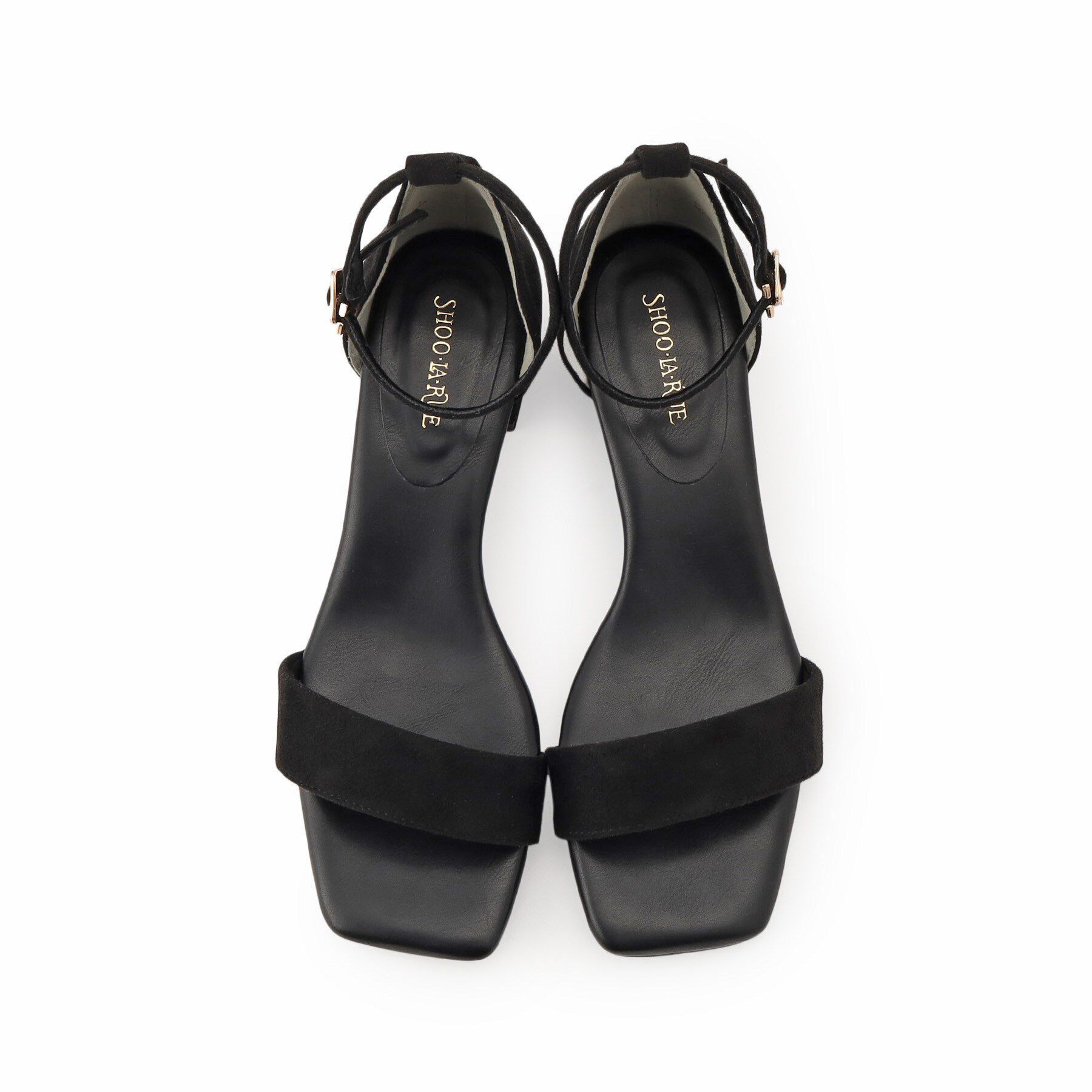 SHOO･LA･RUE「カジュアルにもきれいめにも アンクルストラップサンダル」|サンダル|