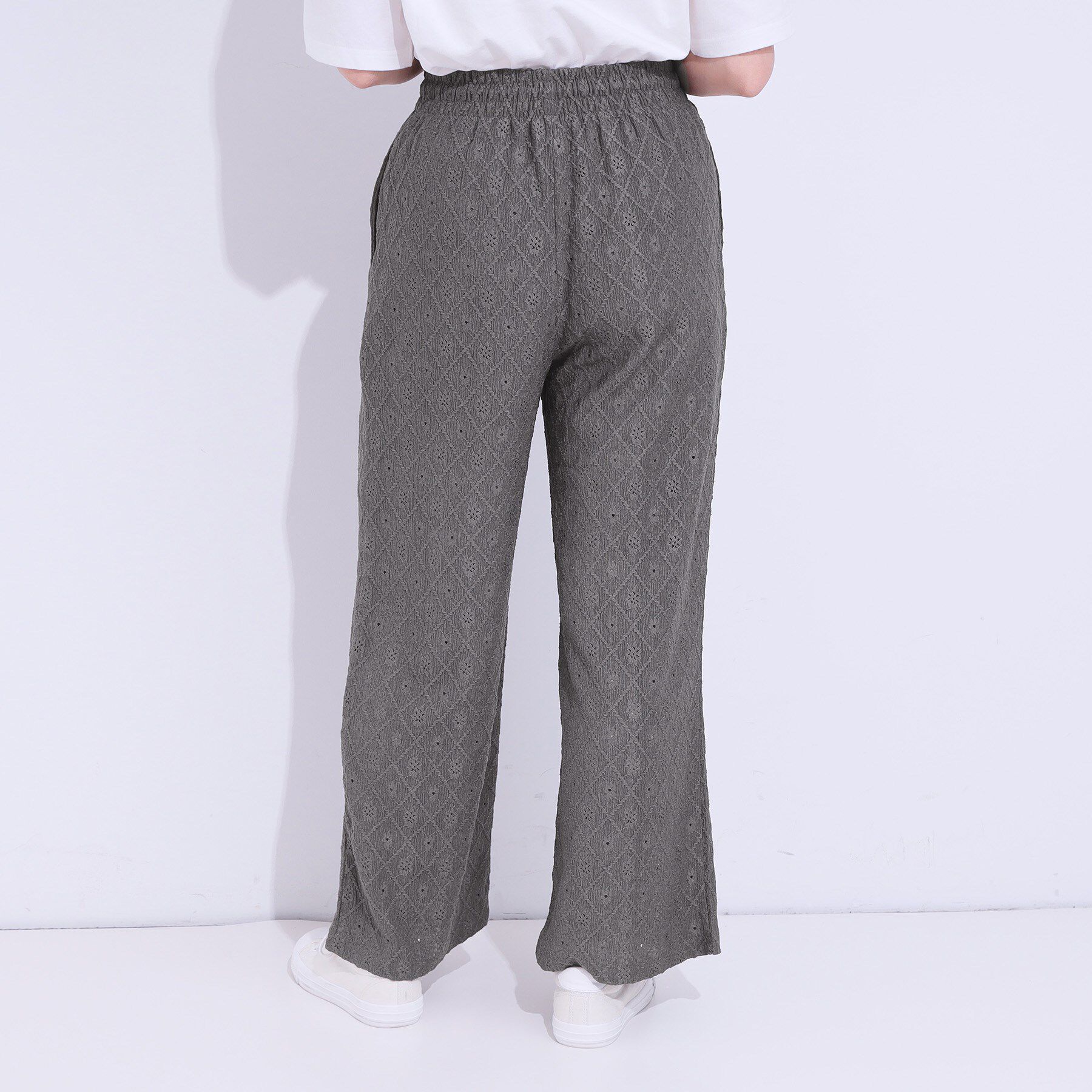 SHOO･LA･RUE「幾何学レース調 イージーパンツ」|その他|