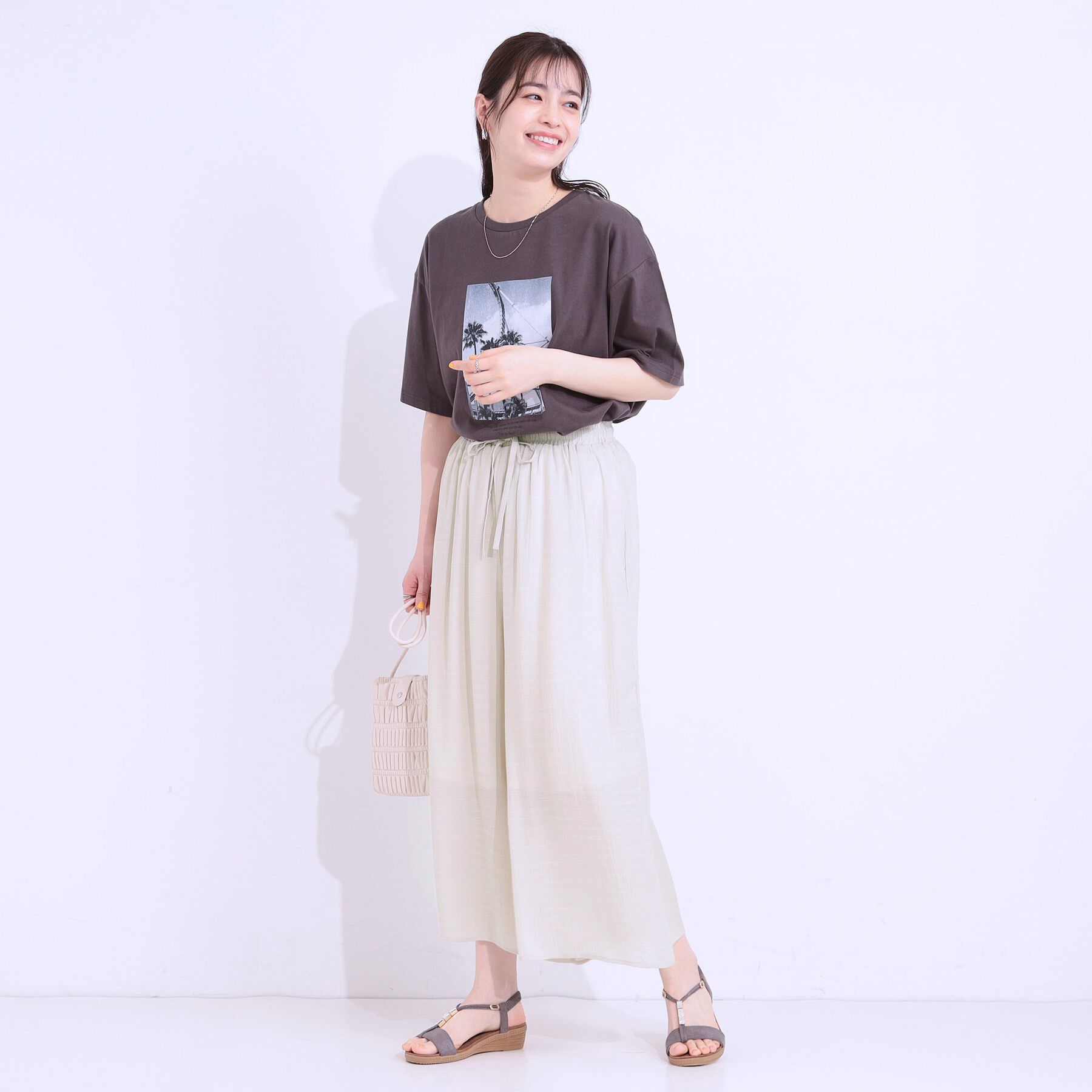 SHOO･LA･RUE「さらさらドビーイージーガウチョパンツ」|その他|