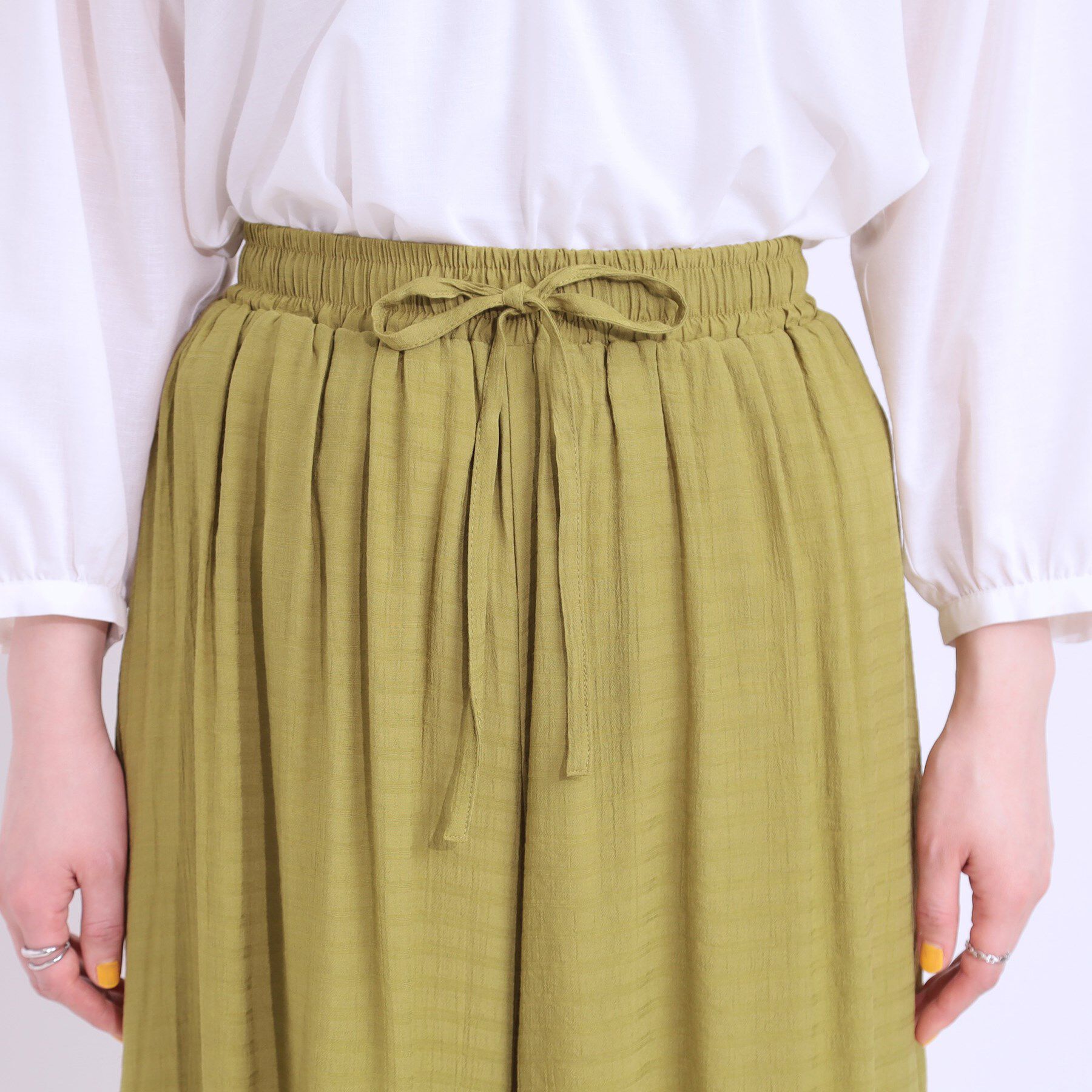 SHOO･LA･RUE「さらさらドビーイージーガウチョパンツ」|その他|