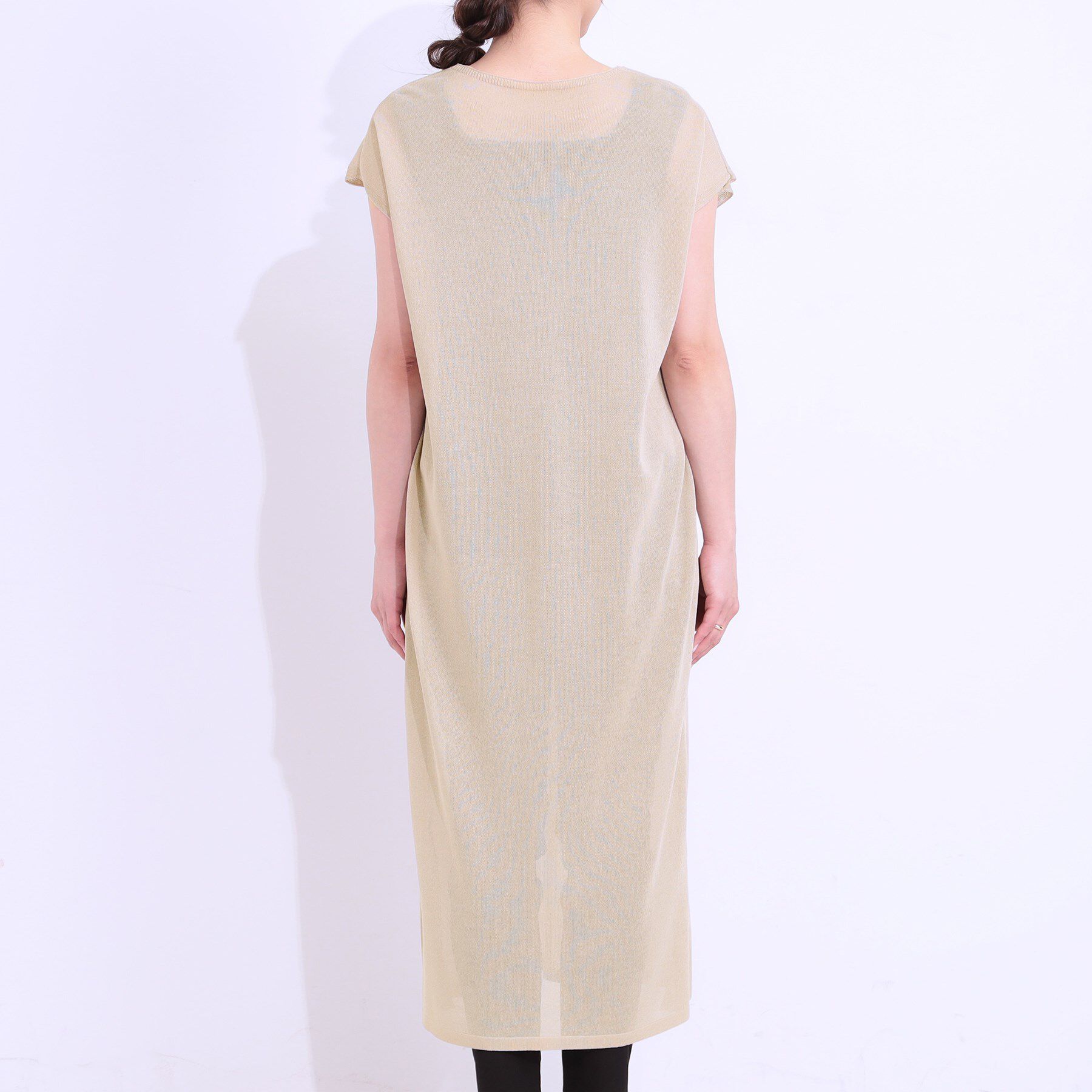 SHOO･LA･RUE「【洗える/S-LL】大人のシアーニットワンピース」|ワンピース|