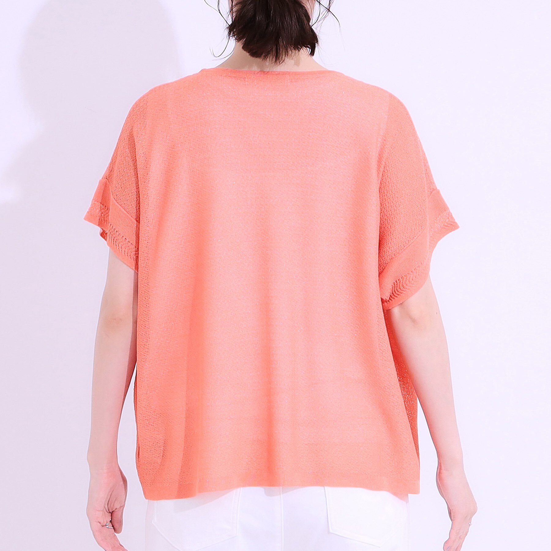 SHOO･LA･RUE「【S-LL/2点セット】涼やかに楽に決まる タンクトップ＋編み柄ニット」|その他|