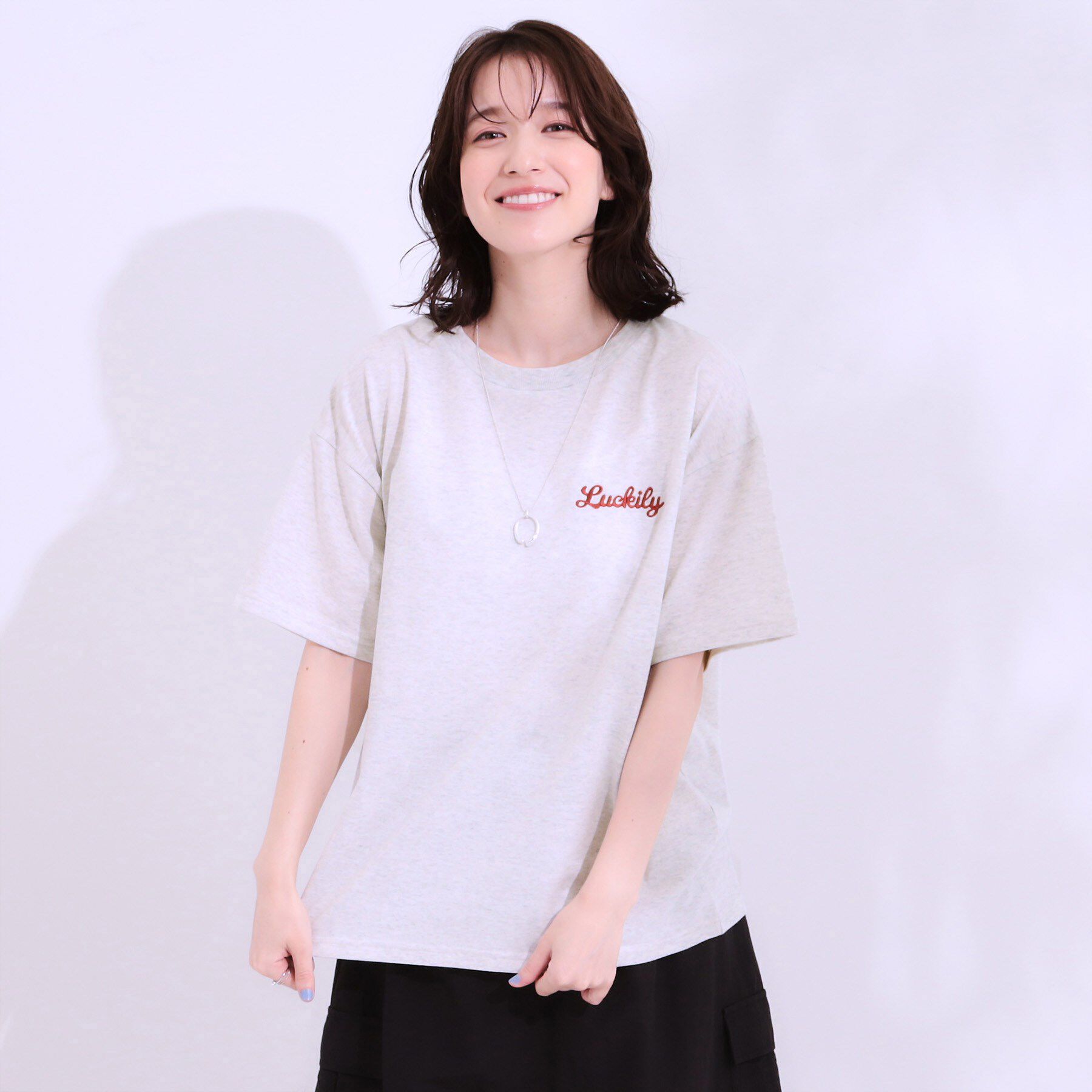 SHOO･LA･RUE「【洗える/S-LL】サガラ刺繍アソートTシャツ」|Tシャツ・カットソー|