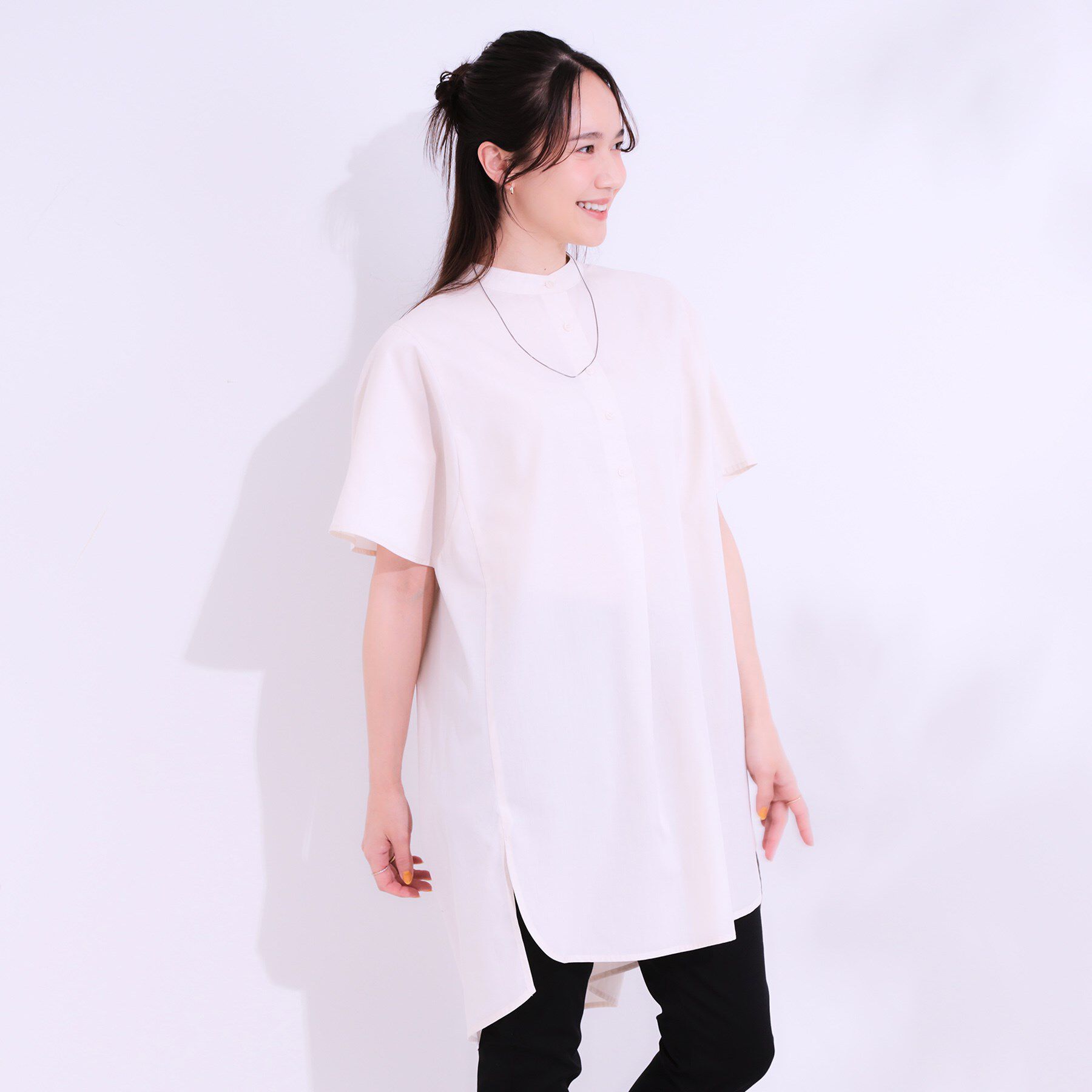 SHOO･LA･RUE「【洗える】体型きれい見え チュニックワンピース」|チュニック|