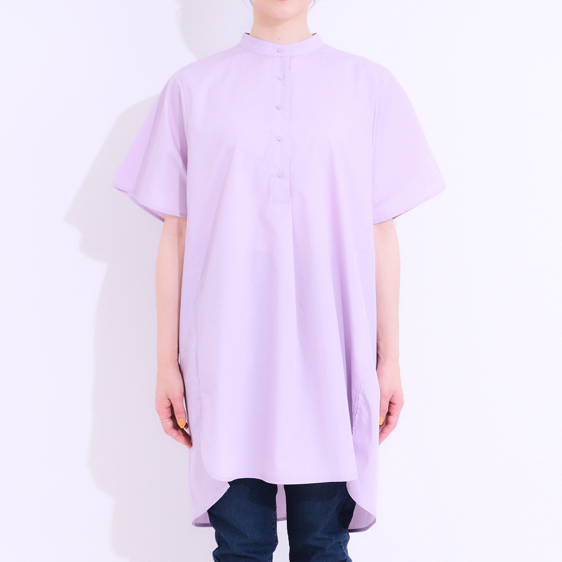 SHOO･LA･RUE「【洗える】体型きれい見え チュニックワンピース」|チュニック|