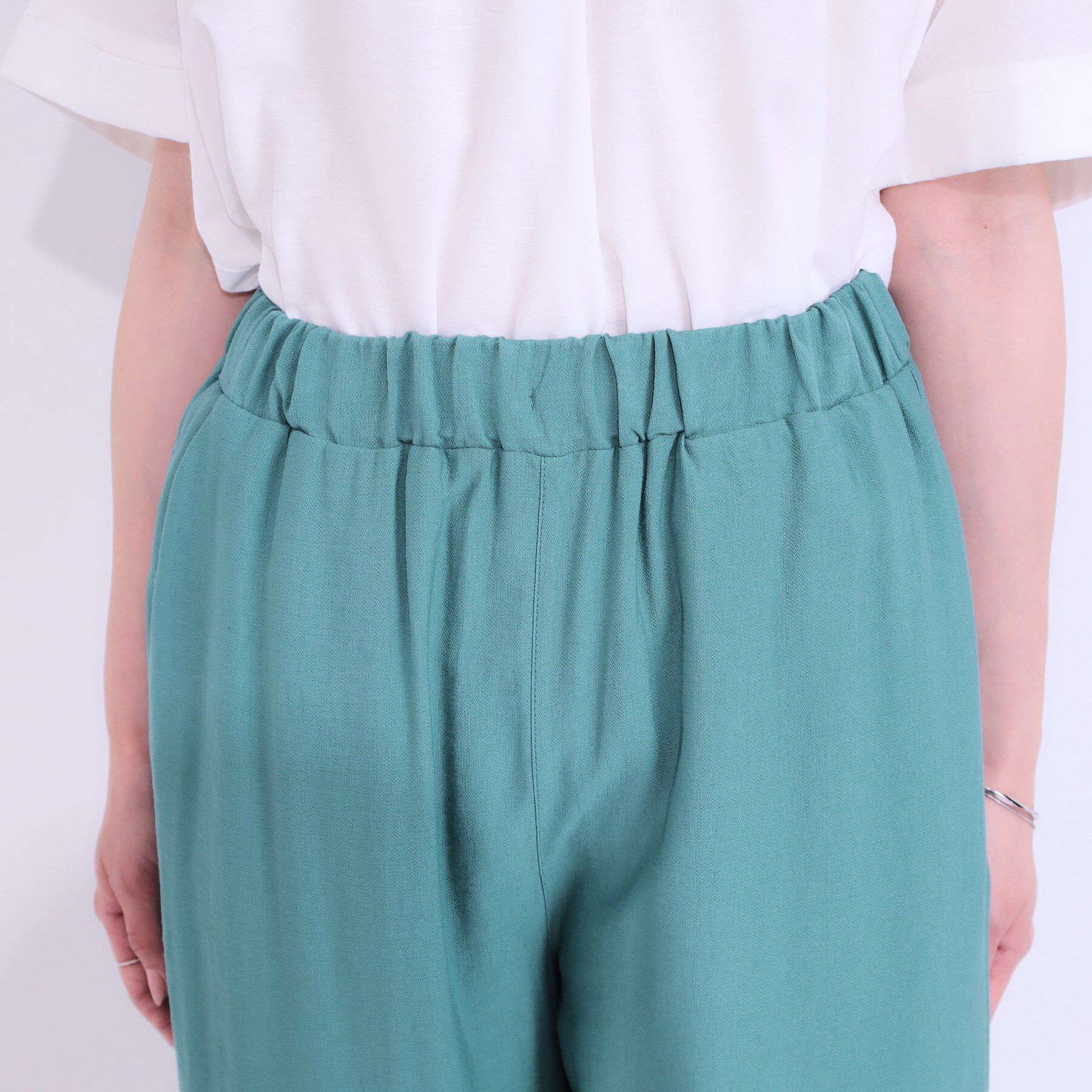 SHOO･LA･RUE「【S-LL/ひんやり】楽してきれい見え ドビースラブ ストレートパンツ」|その他|