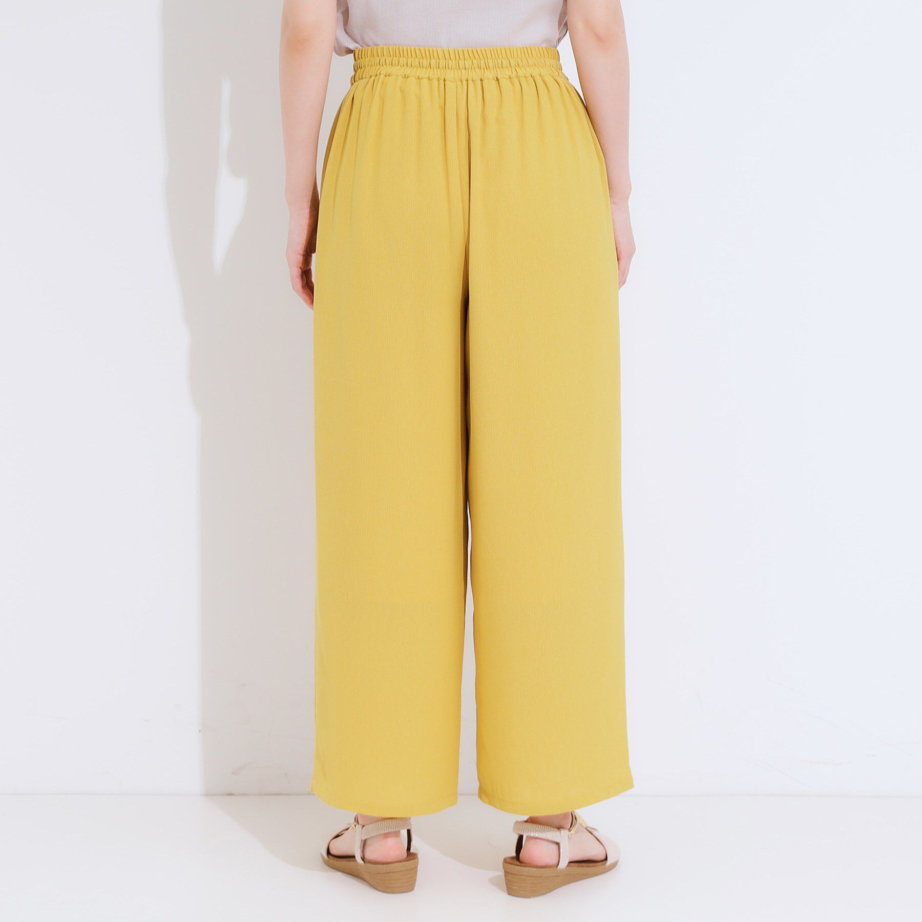 SHOO･LA･RUE「【S-LL/ひんやり】さらりと涼やか イージーワイドパンツ」|その他|