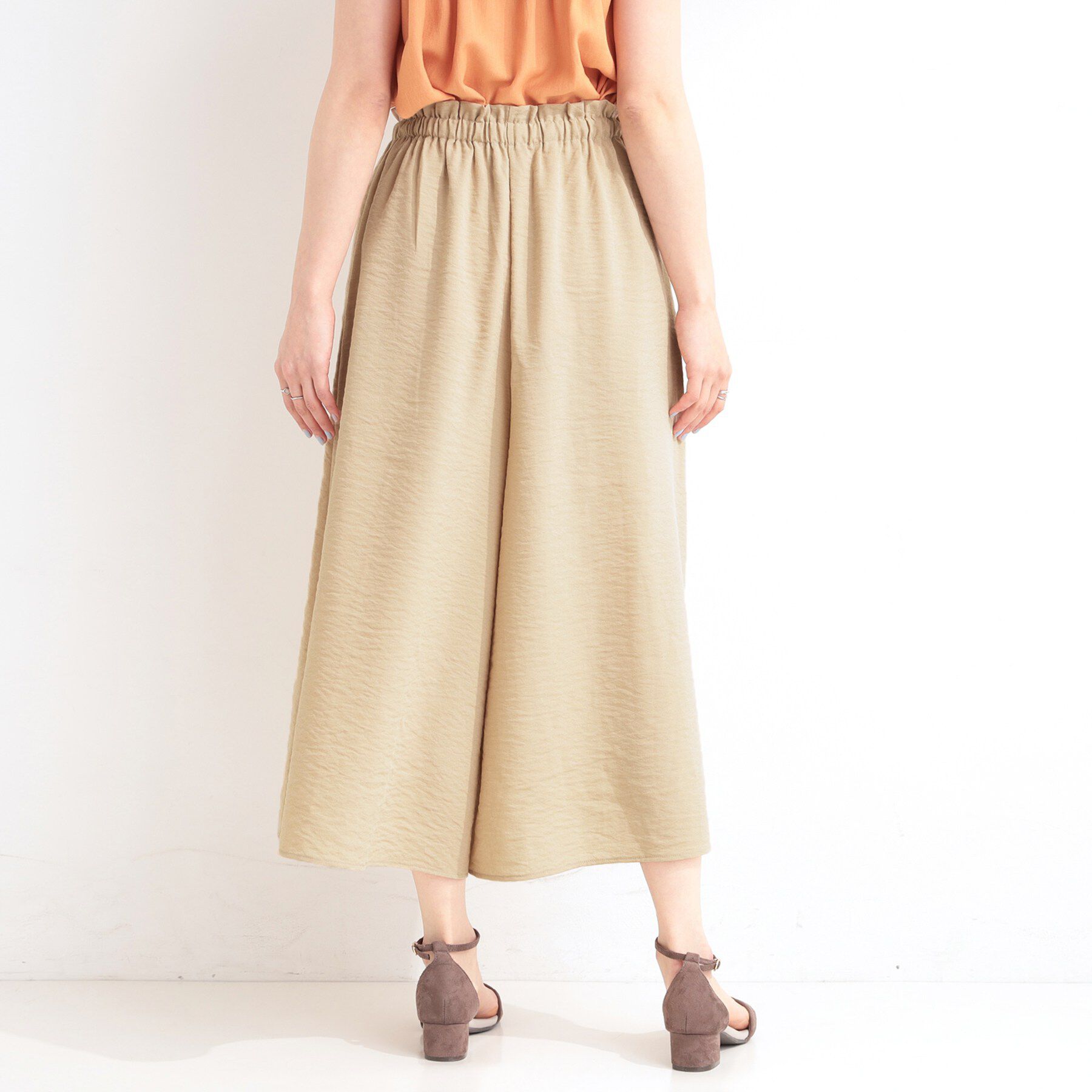 SHOO･LA･RUE「【S-LL/ひんやり】さらっとタッチできれい見え ピンタックスカーチョ」|その他|