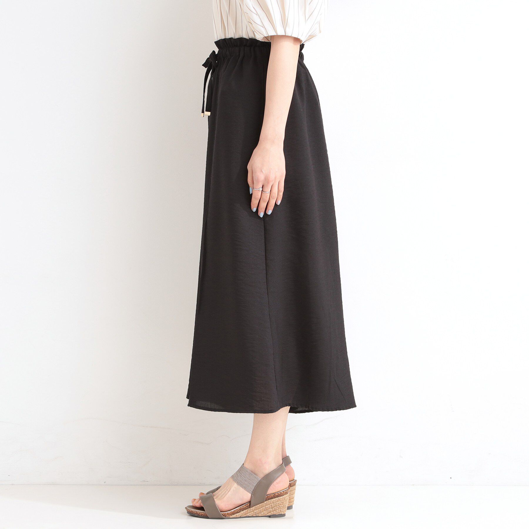 SHOO･LA･RUE「【S-LL/ひんやり】さらっとタッチできれい見え ピンタックスカーチョ」|その他|