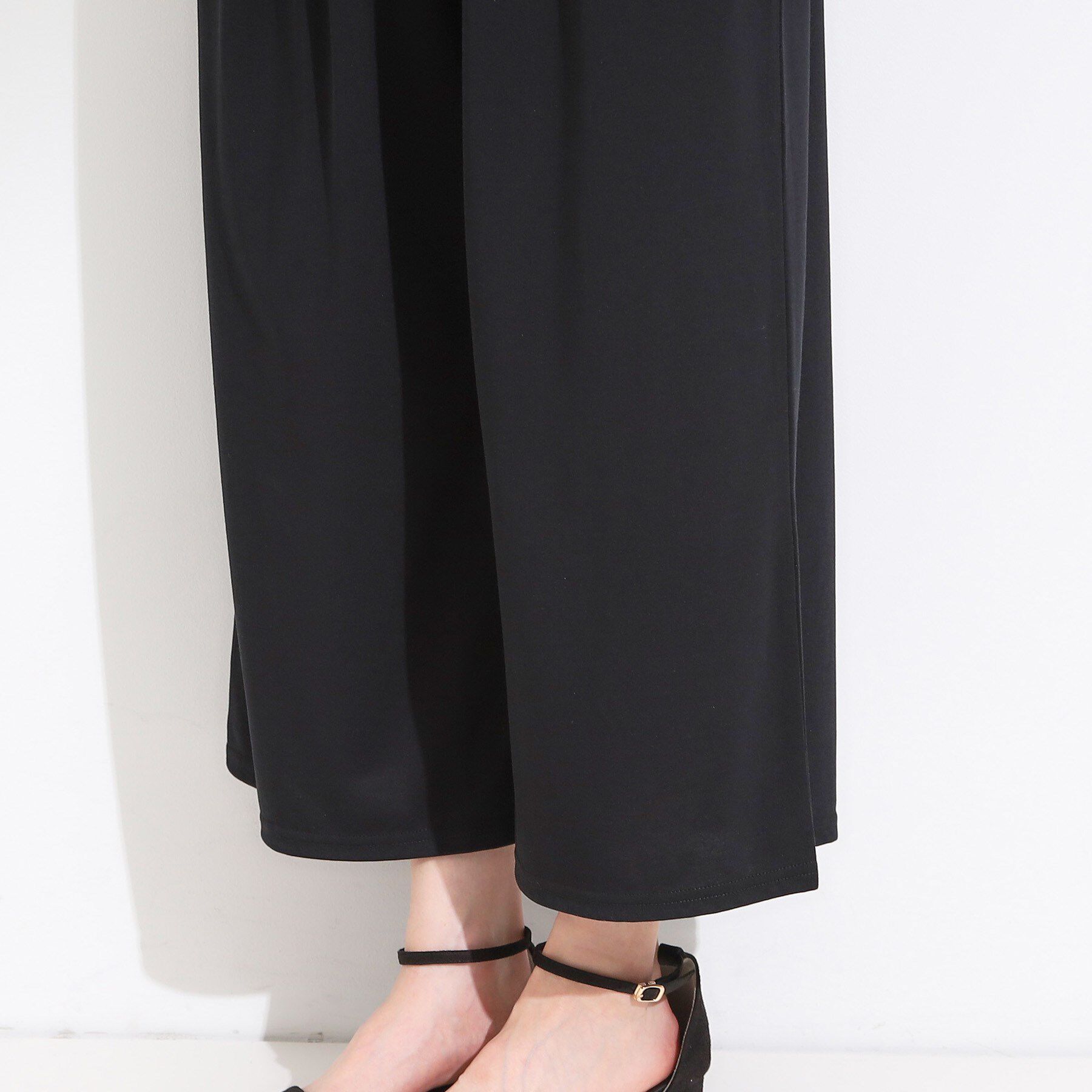 SHOO･LA･RUE「【ひんやり/2点セット】コーデに悩まず決まる トップス＋ガウチョパンツ」|スーツ|