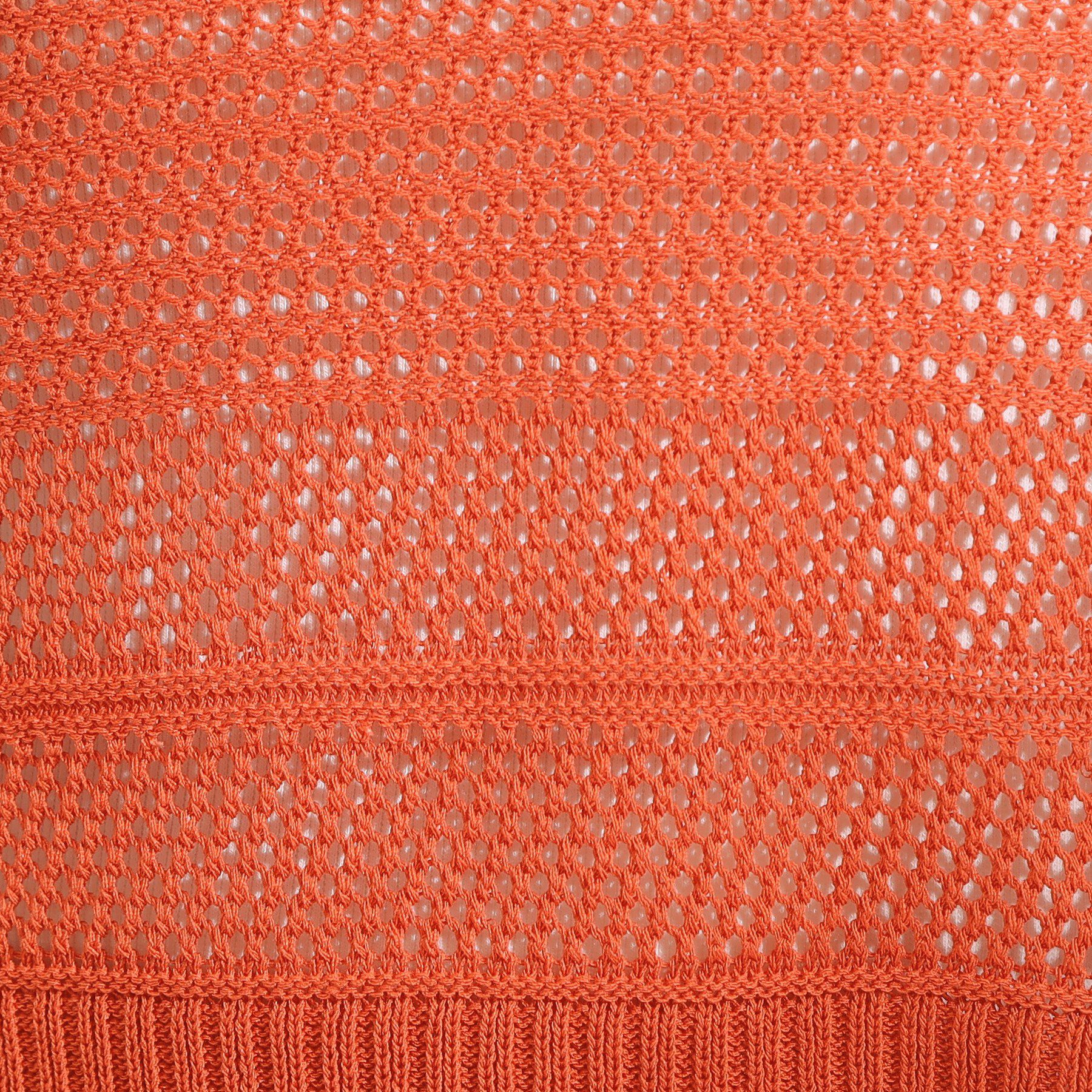 SHOO･LA･RUE「【S-LL】裾フリンジマクラメVネックニット」|ニット・セーター|