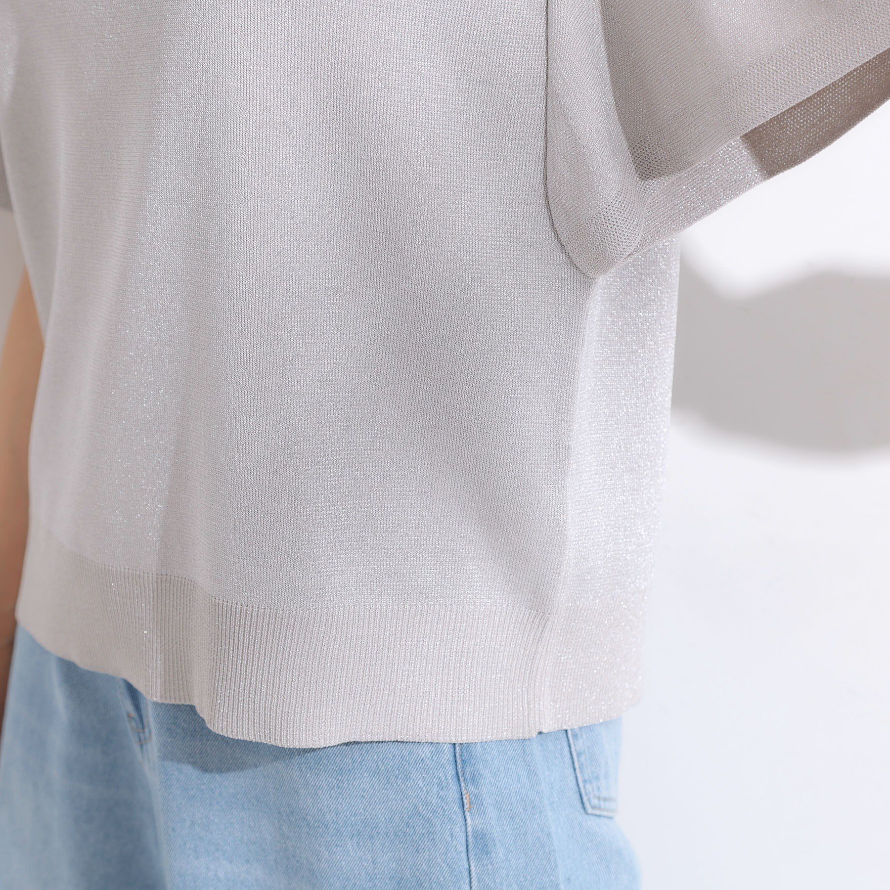 SHOO･LA･RUE「【S-LL】二の腕はカバーして魅せる フレアスリーブニット」|ニット・セーター|