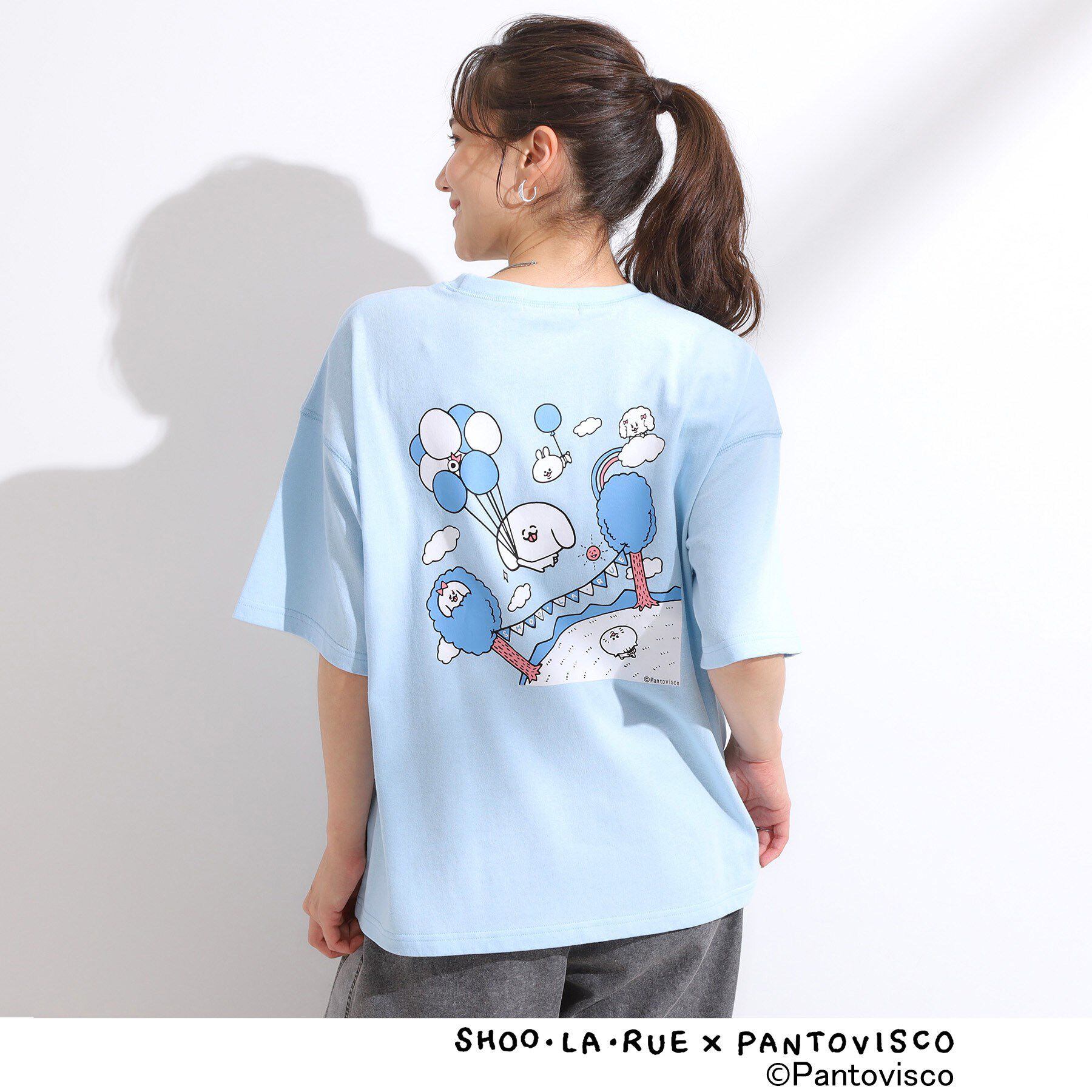SHOO･LA･RUE「【パントビスコ／ぺろち】プリントTシャツ」|Tシャツ・カットソー|