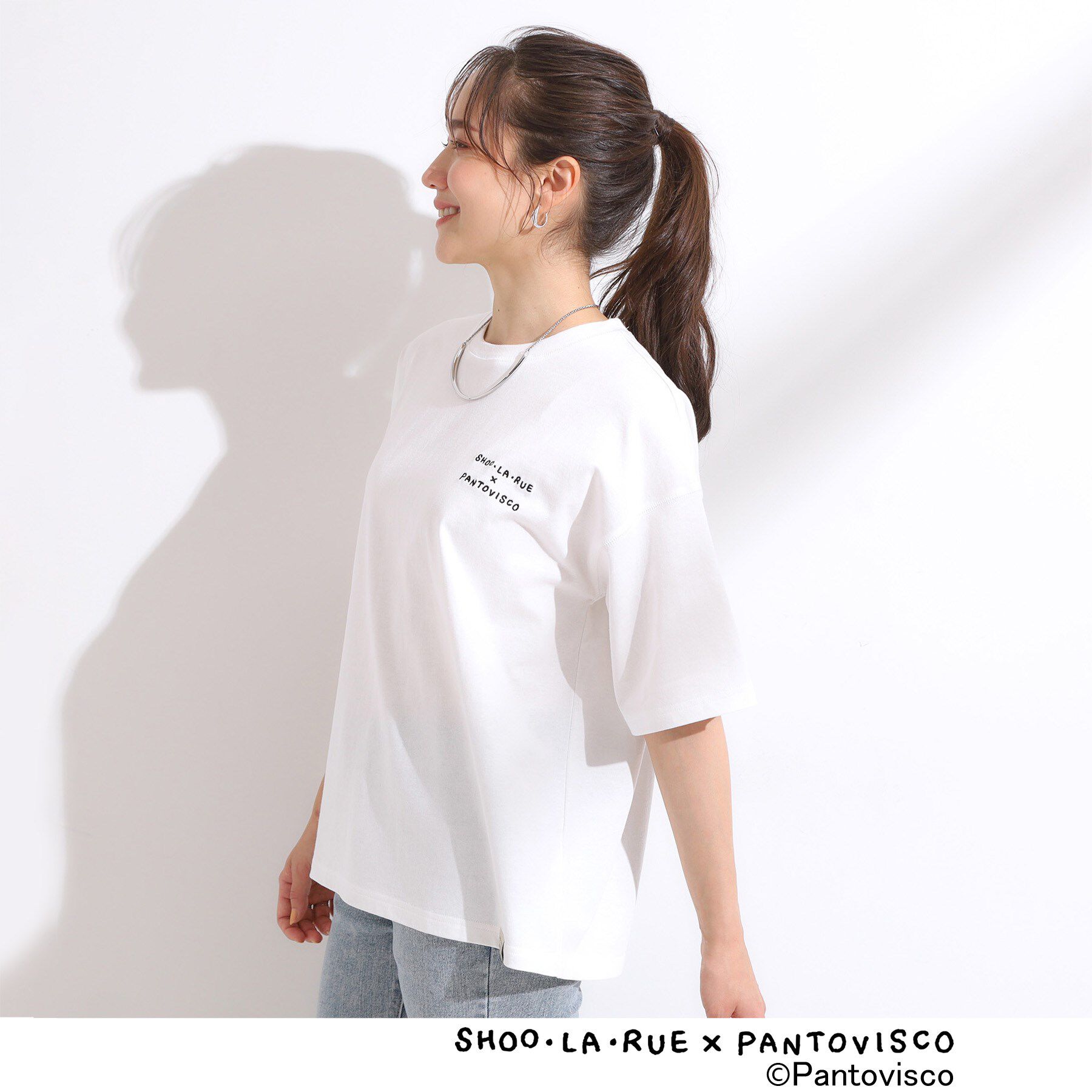 SHOO･LA･RUE「【パントビスコ／ぺろち】プリントTシャツ」|Tシャツ・カットソー|