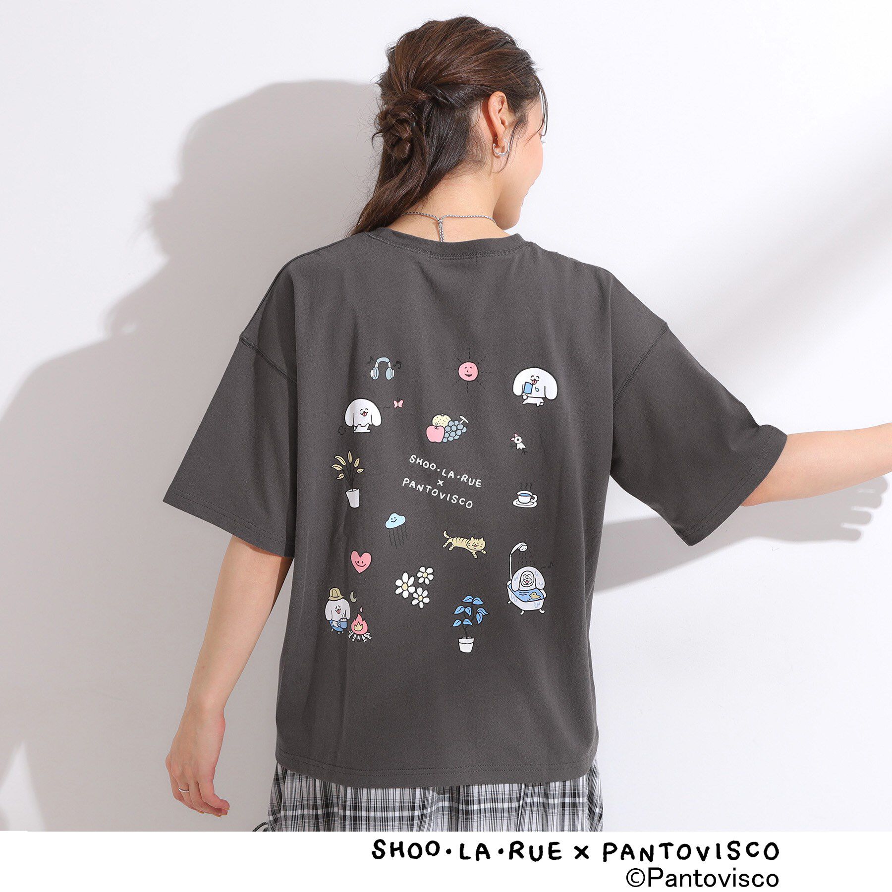 SHOO･LA･RUE「【パントビスコ／ぺろち】プリントTシャツ」|Tシャツ・カットソー|