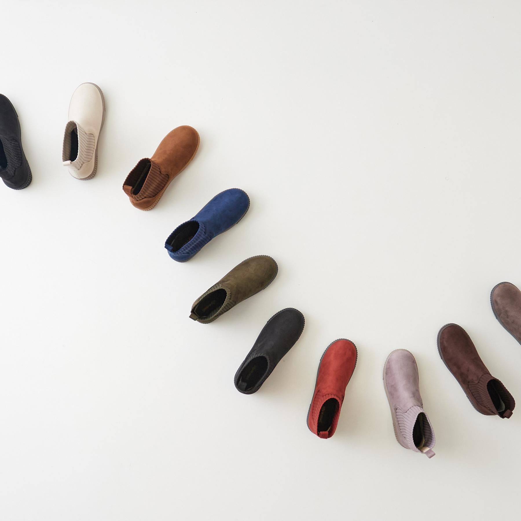 SHOO･LA･RUE「【撥水/低反発クッション】すっぽりラクラク はきぐちニットブーツ」|ショートブーツ|