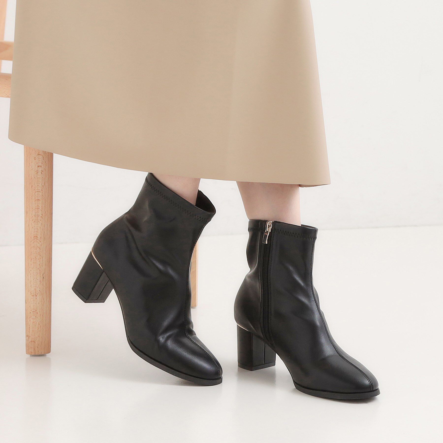 SHOO･LA･RUE「ストレッチブーツ」|ショートブーツ|