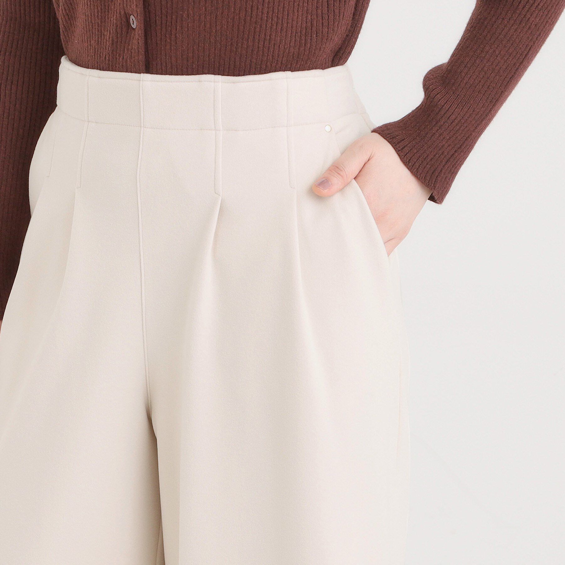 SHOO･LA･RUE「【着丈選べる/きっと虜になる】あったかもちもち ワイドパンツ」|その他|