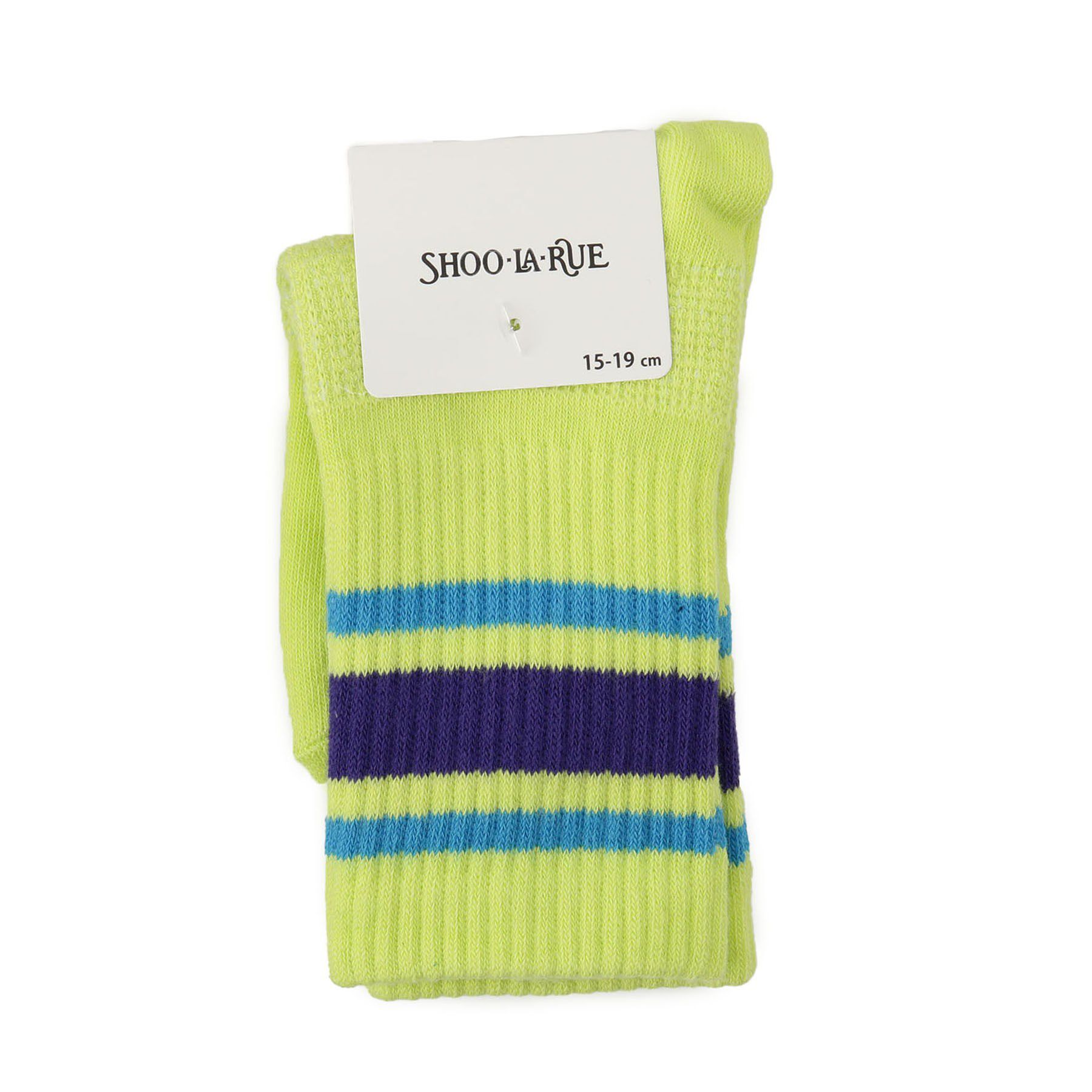 SHOO･LA･RUE「ラインクルー丈ソックス」|ソックス|