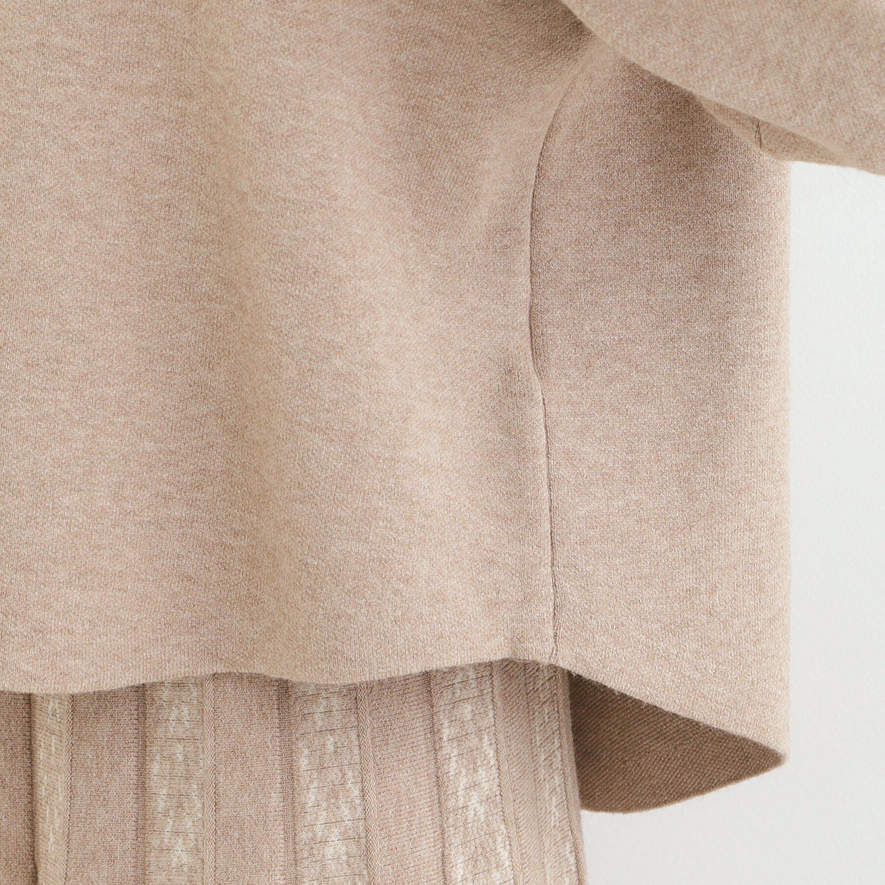 SHOO･LA･RUE「【洗濯機可/セットアップ可/インせず着られる】もちもち裾ラウンドニット」|ニット・セーター|