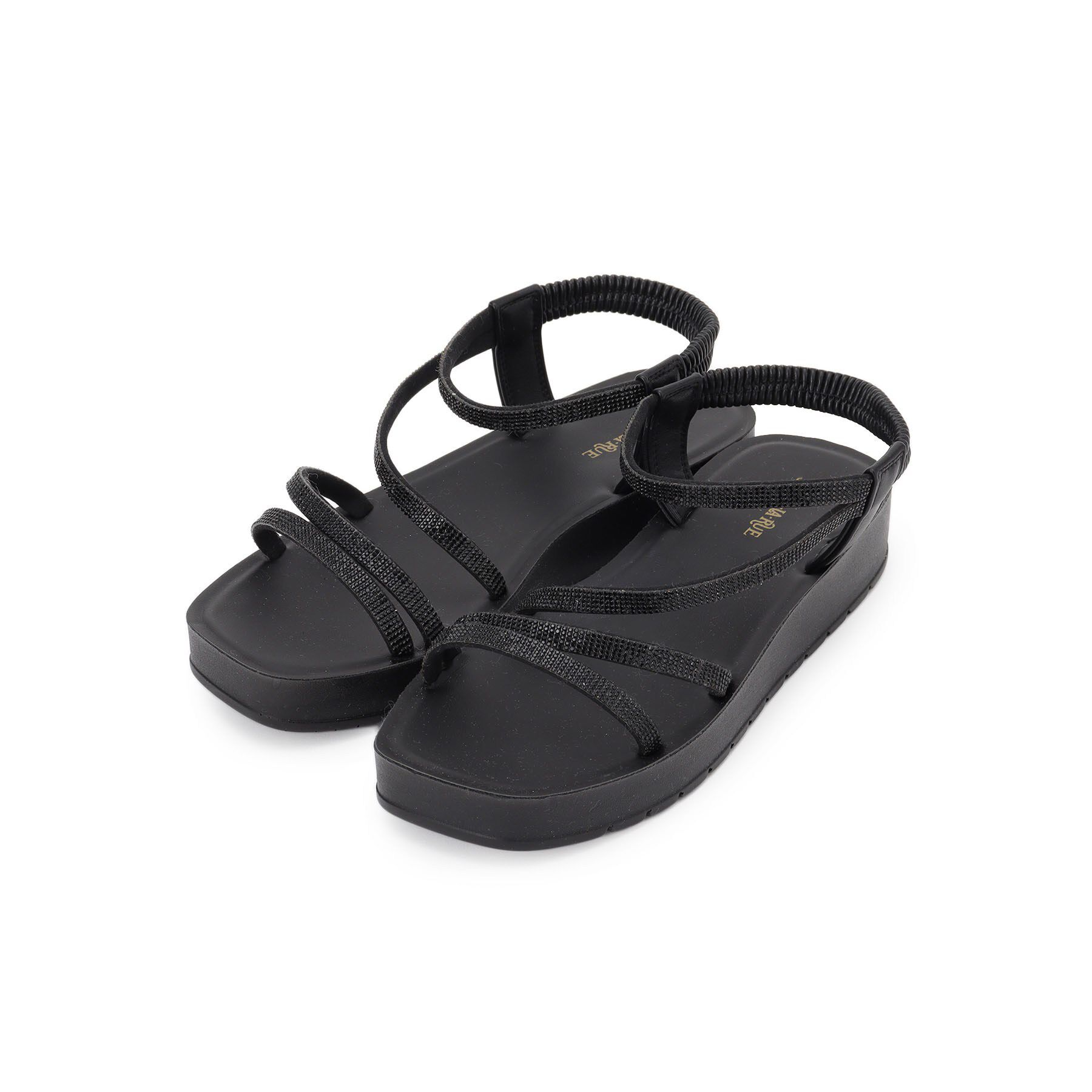 SHOO･LA･RUE「キラキラチューブサンダル」|サンダル|ブラック(019)