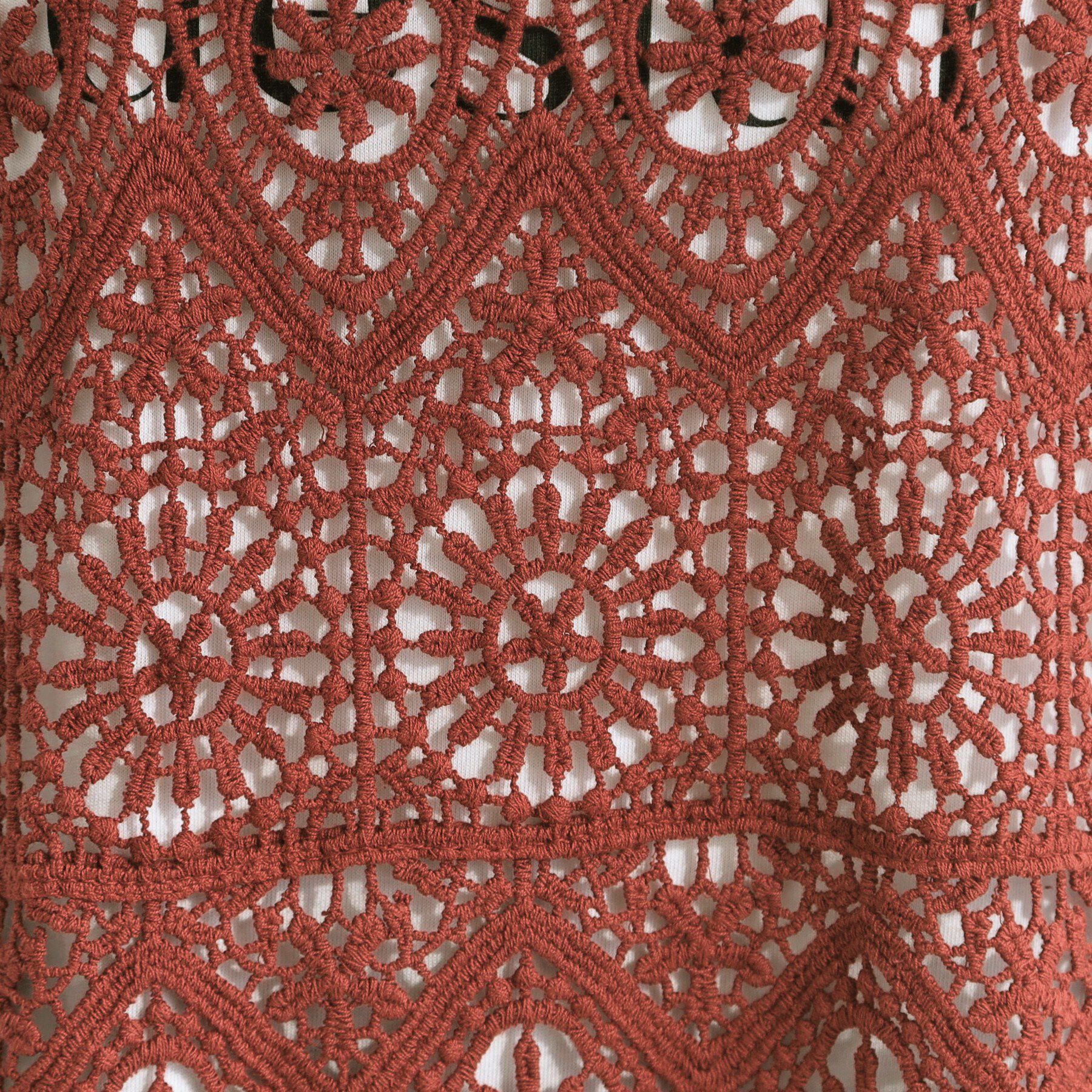 SHOO･LA･RUE「【2点セット/S-LL】クロシェベスト＋ロゴTシャツ」|その他|