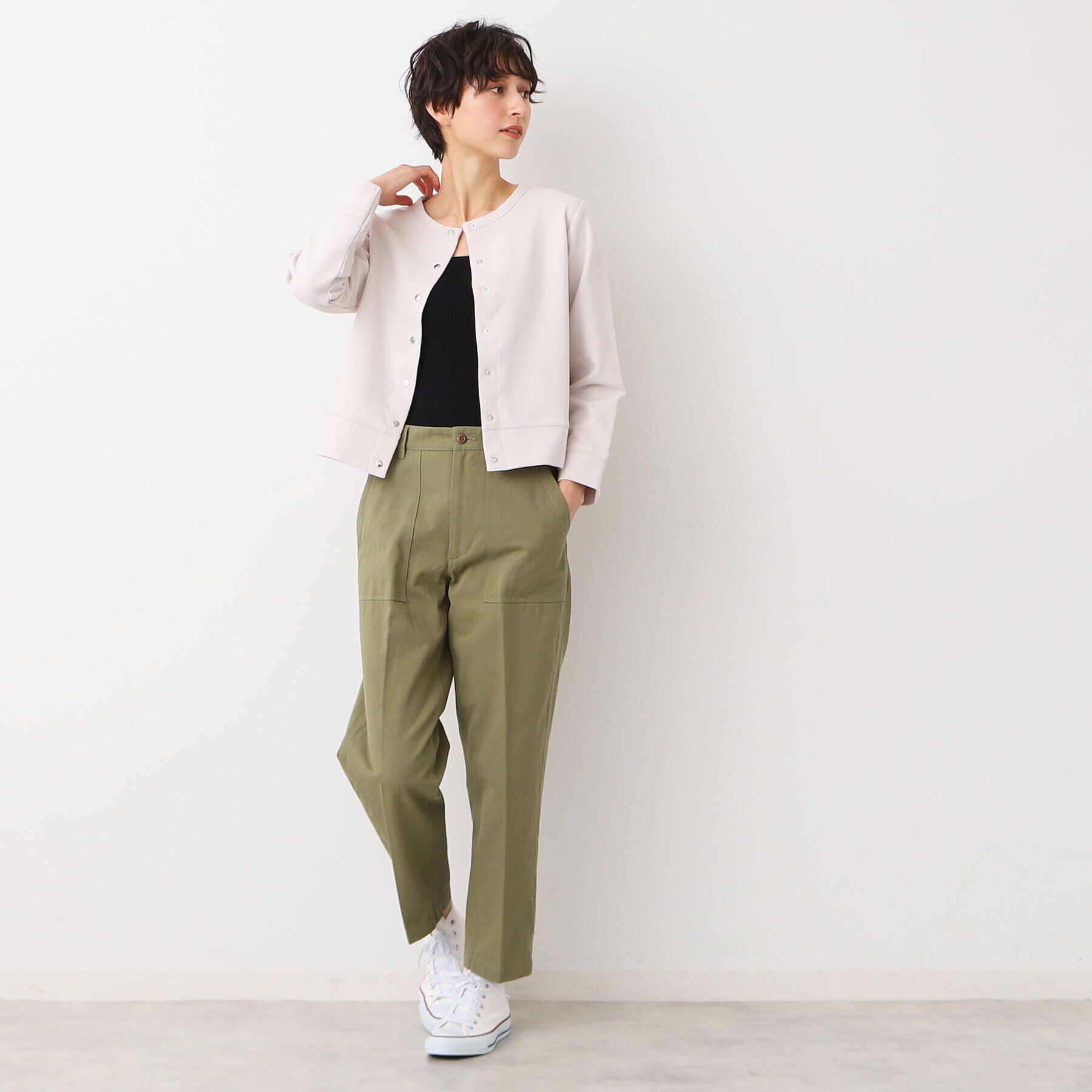 Dessin「【洗える】ニットリブタンクトップ」|キャミソール|