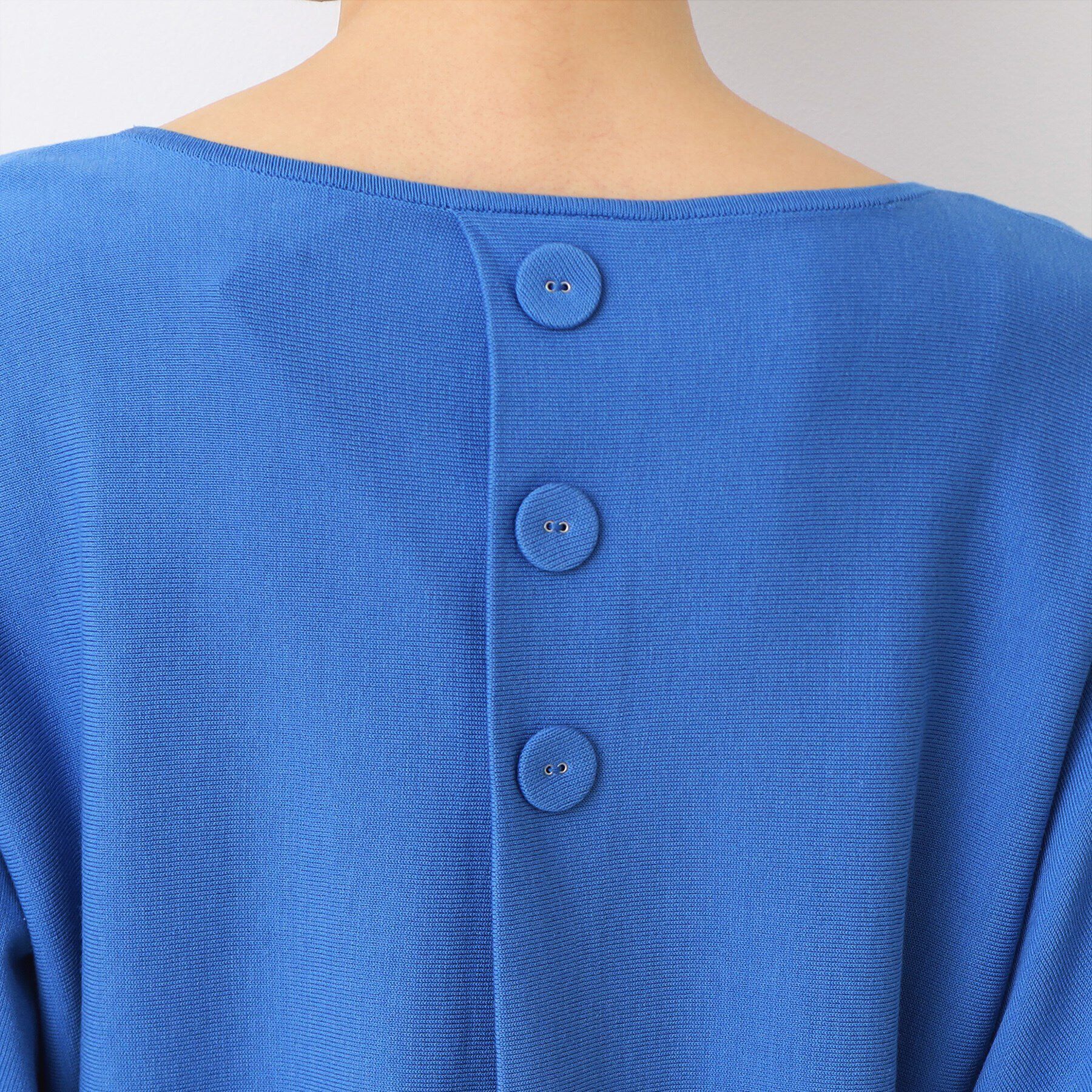 Dessin「【洗える】後ろボタンニットプルオーバー長袖（XS～L）」|ニット・セーター|