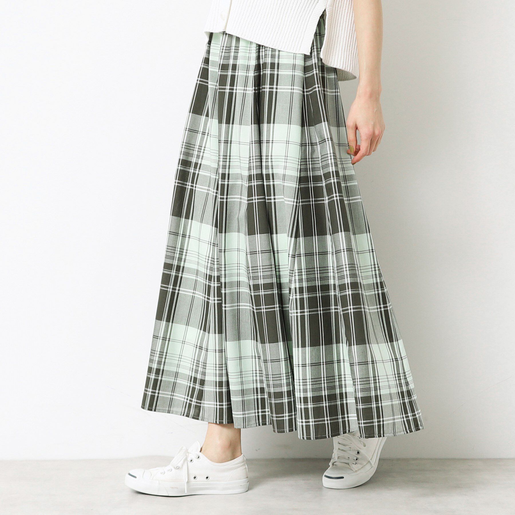 Dessin「【ウエストゴム・洗える】映えチェック柄スカート（XS～L）」|スカート|