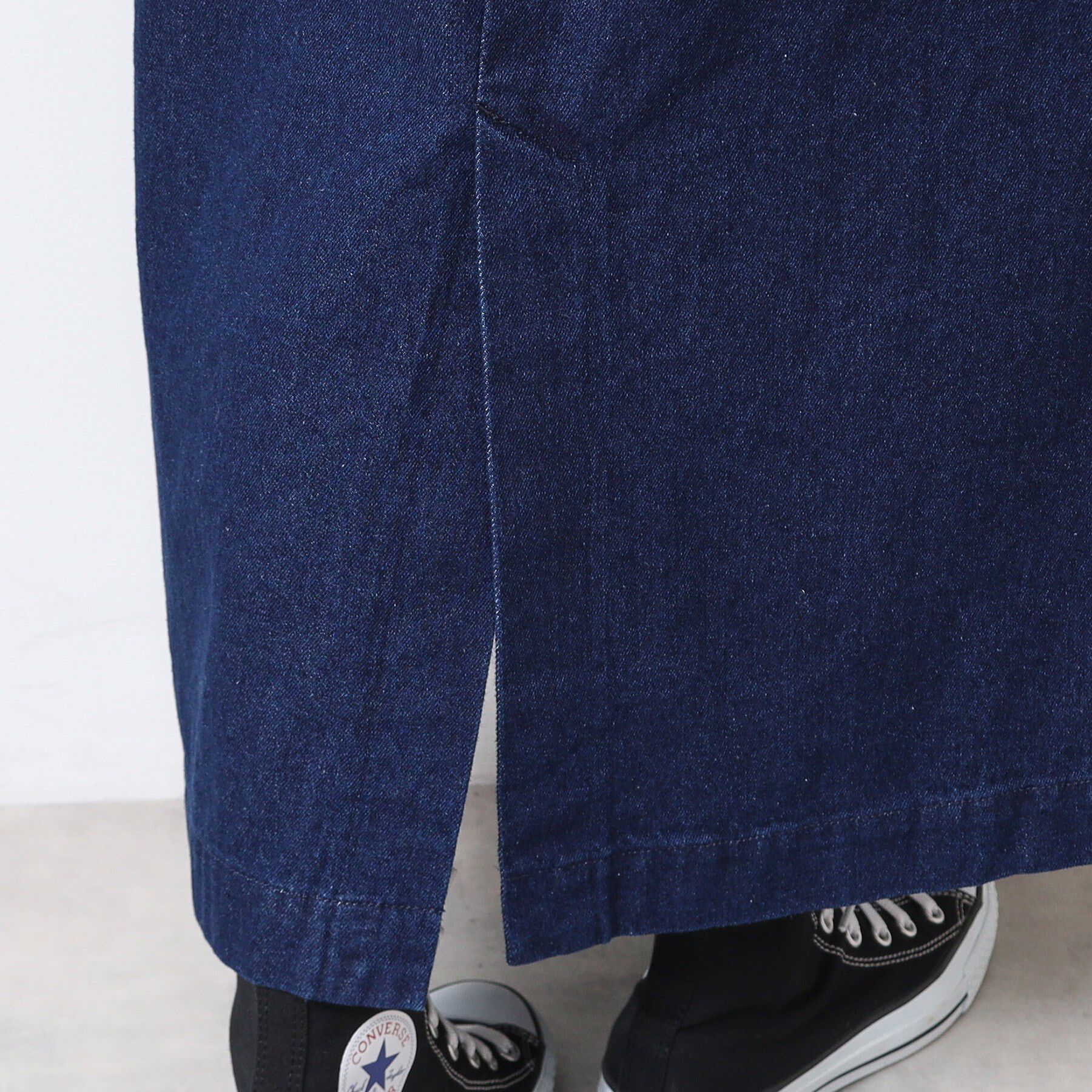 Dessin「【洗える・後ろゴム】サスペンダー付デニムスカート（S～L）」|スカート|