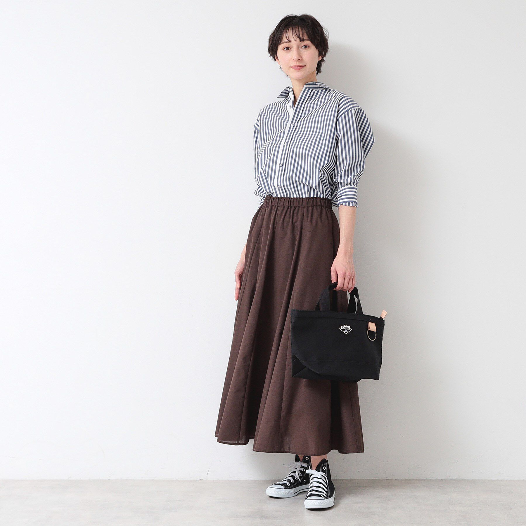 Dessin「【5色展開・ウエストゴム・洗える】エアリーフレアスカート（XS～L）」|スカート|