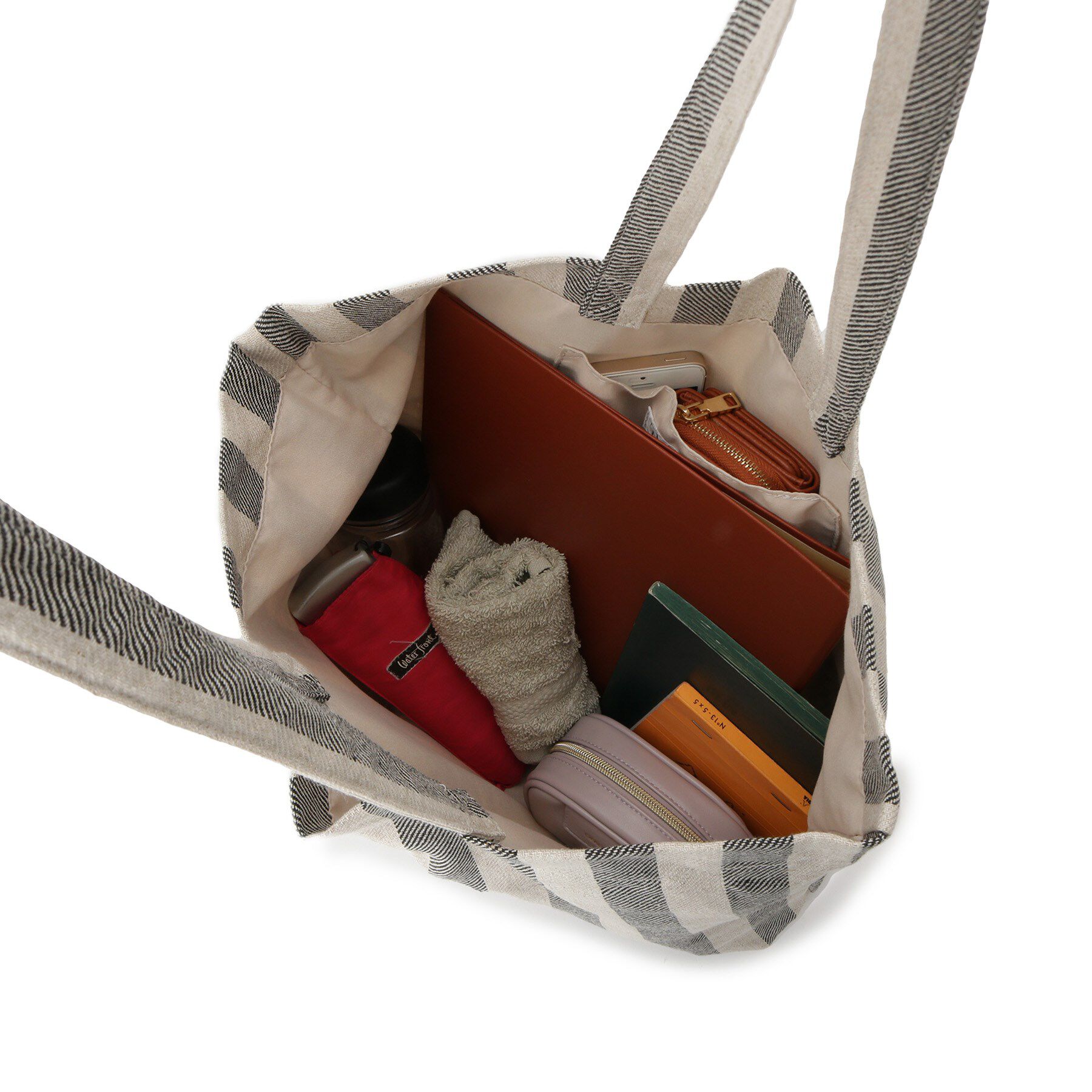 Dessin「ストライプロゴ刺繍トート」|トートバッグ|