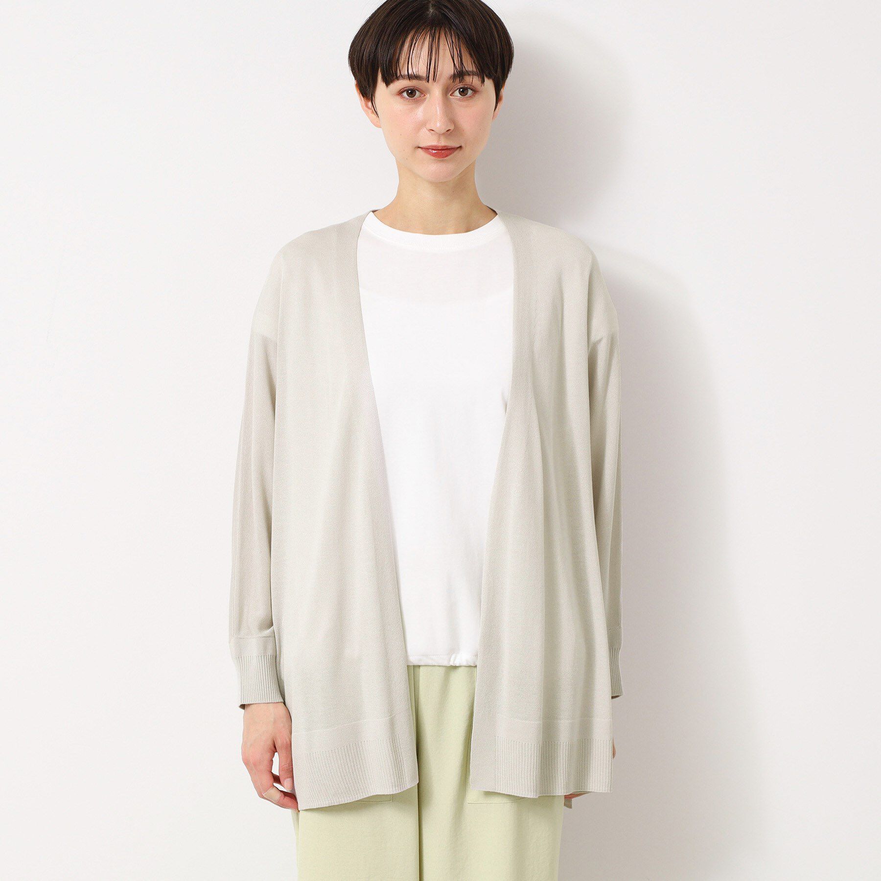 Dessin「【接触冷感・洗える】ドルマンスリーブひんやりカーディガン（S～L）」|カーディガン|