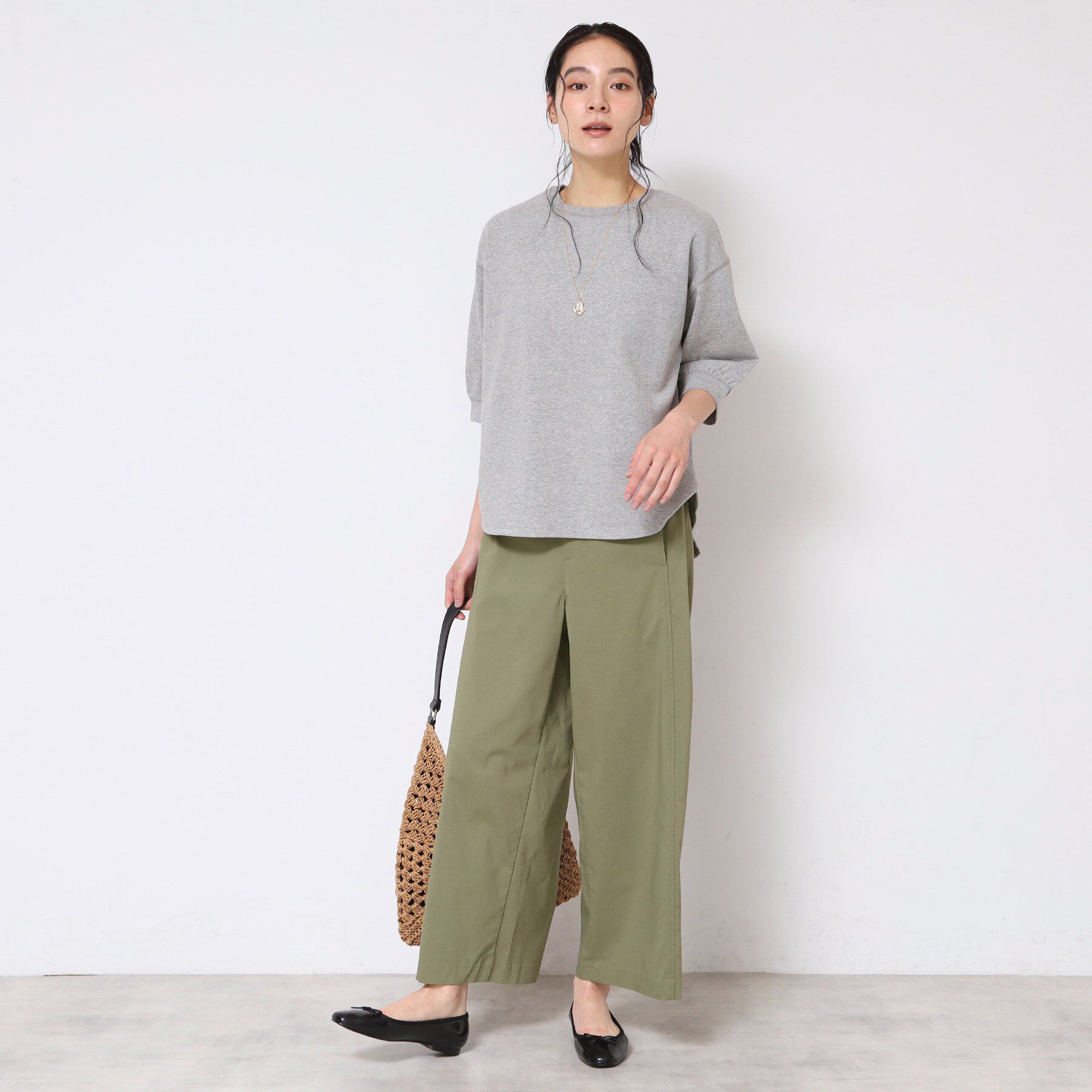 Dessin「【洗える】ストレッチセミワイドパンツ」|その他|