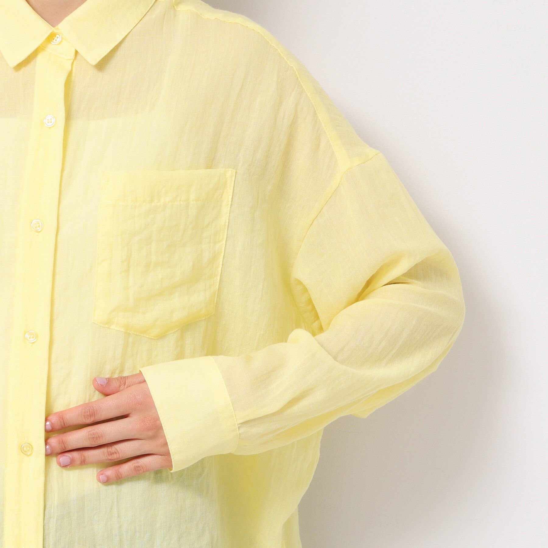 Dessin「【洗える】シアーシャンブレーシャツ」|シャツ・ブラウス|