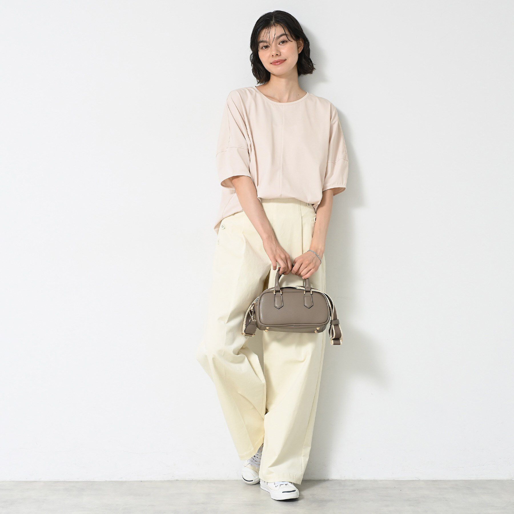 Dessin「【二の腕カバー／UVカット】ランタンスリーブカットソー」|Tシャツ・カットソー|