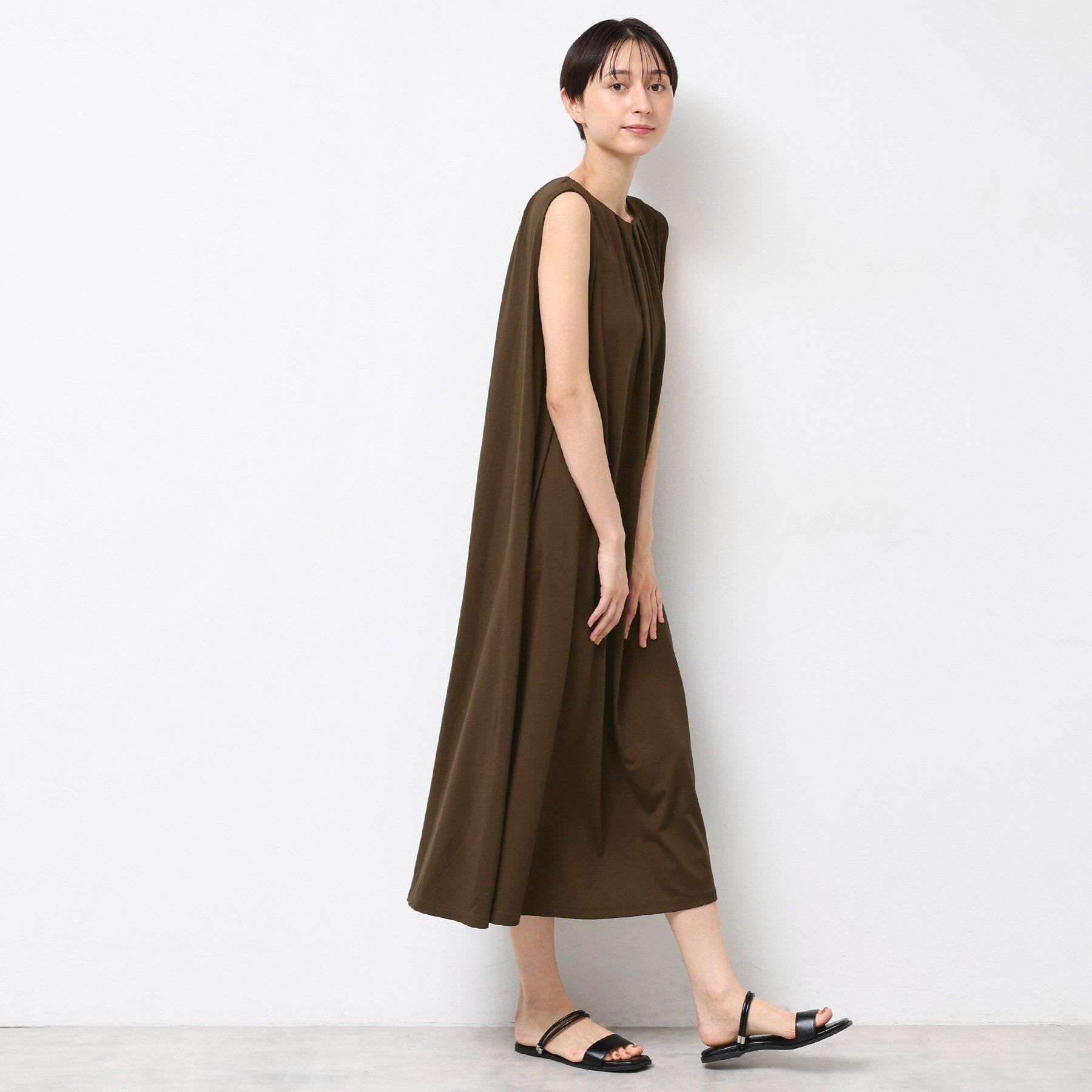 Dessin「【接触冷感】スムースポンチワンピース」|ワンピース|