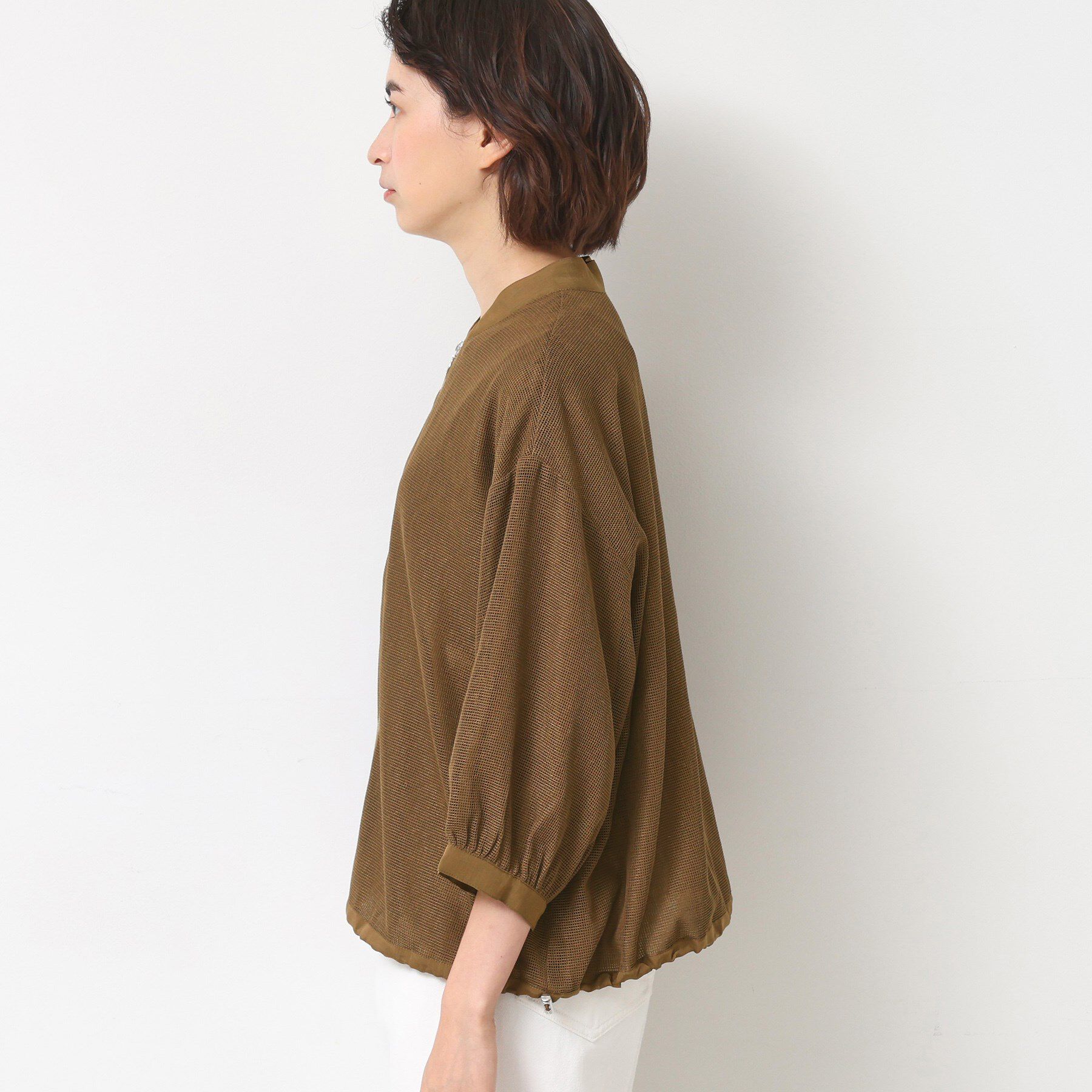 Dessin「【洗える】メッシュシアージャケット」|ブルゾン・スタジャン|