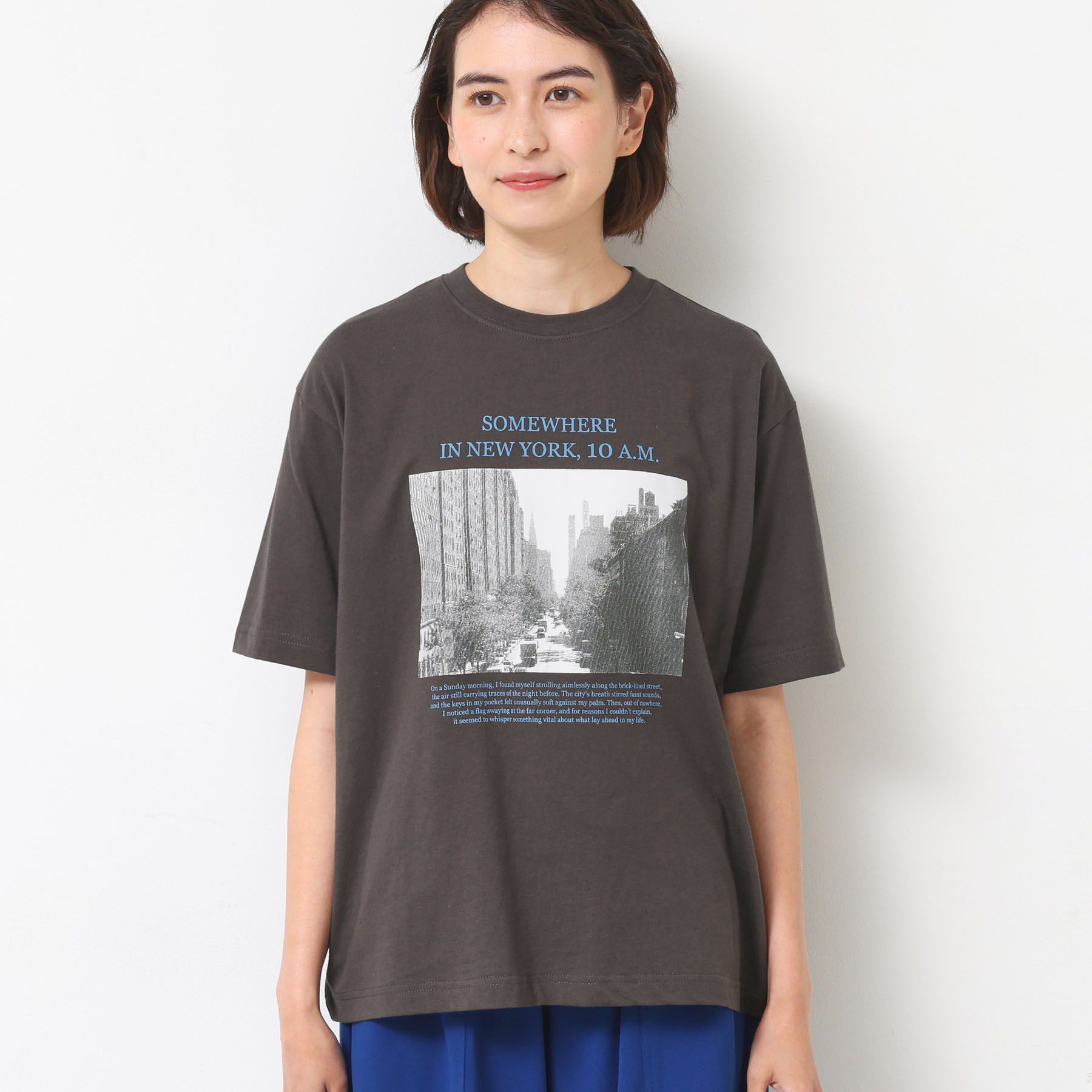 Dessin「【ユニセックス・洗える】オーガニックコットンロゴ入りTシャツ」|Tシャツ・カットソー|