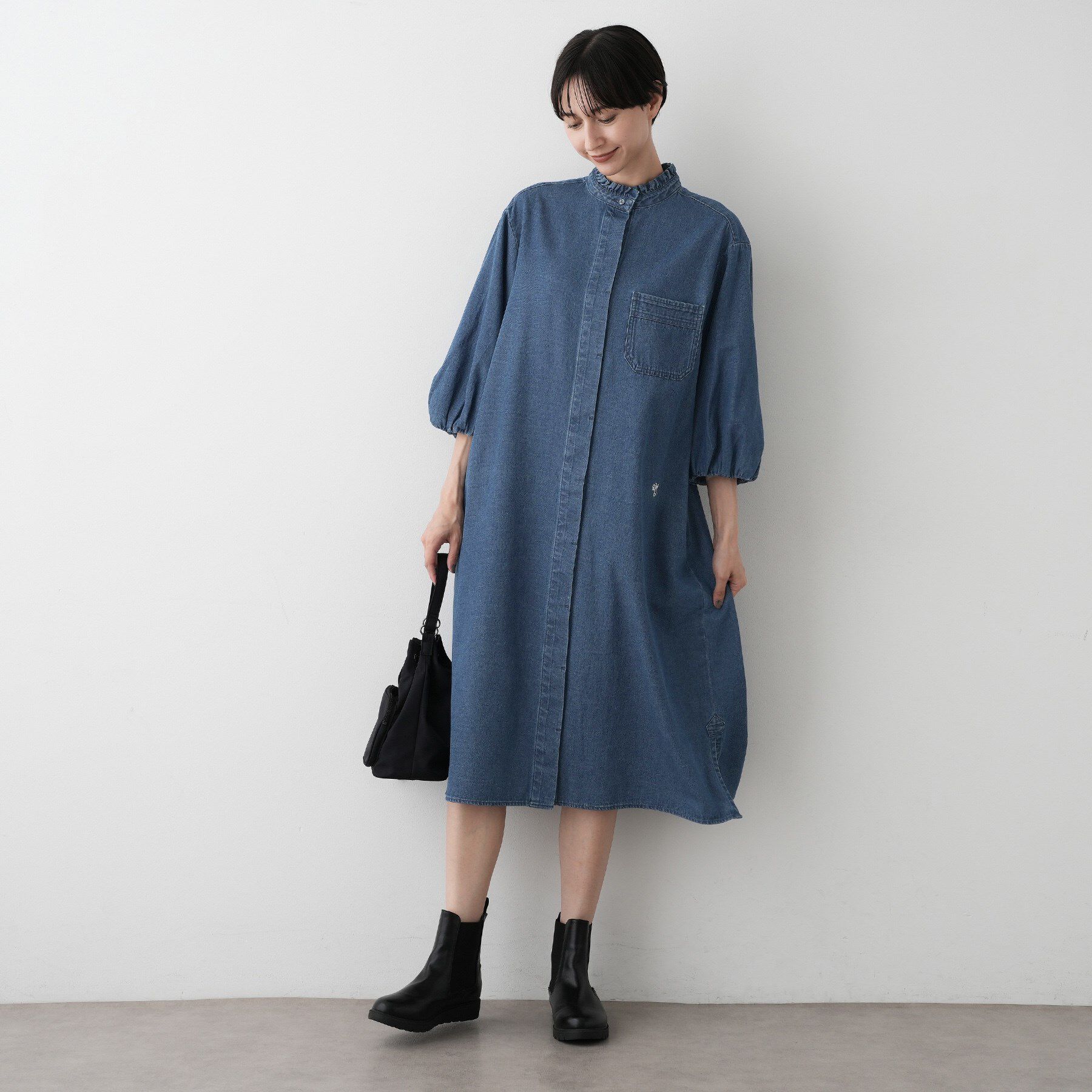 Dessin「【洗える】60Zデニムワンピース」|ワンピース|