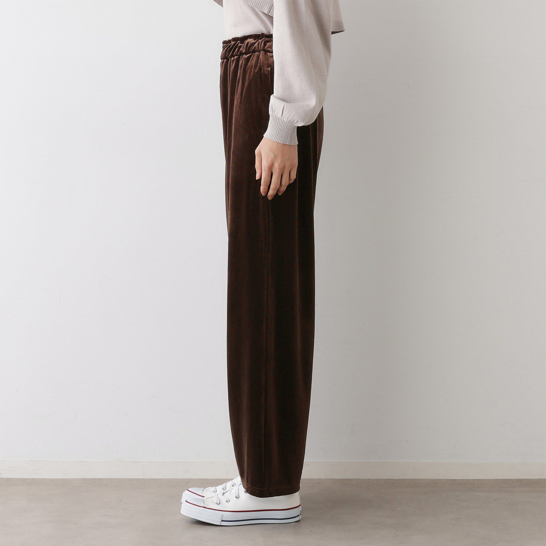 Dessin「【ウエストゴム/洗える】ベロアイージーパンツ」|その他|