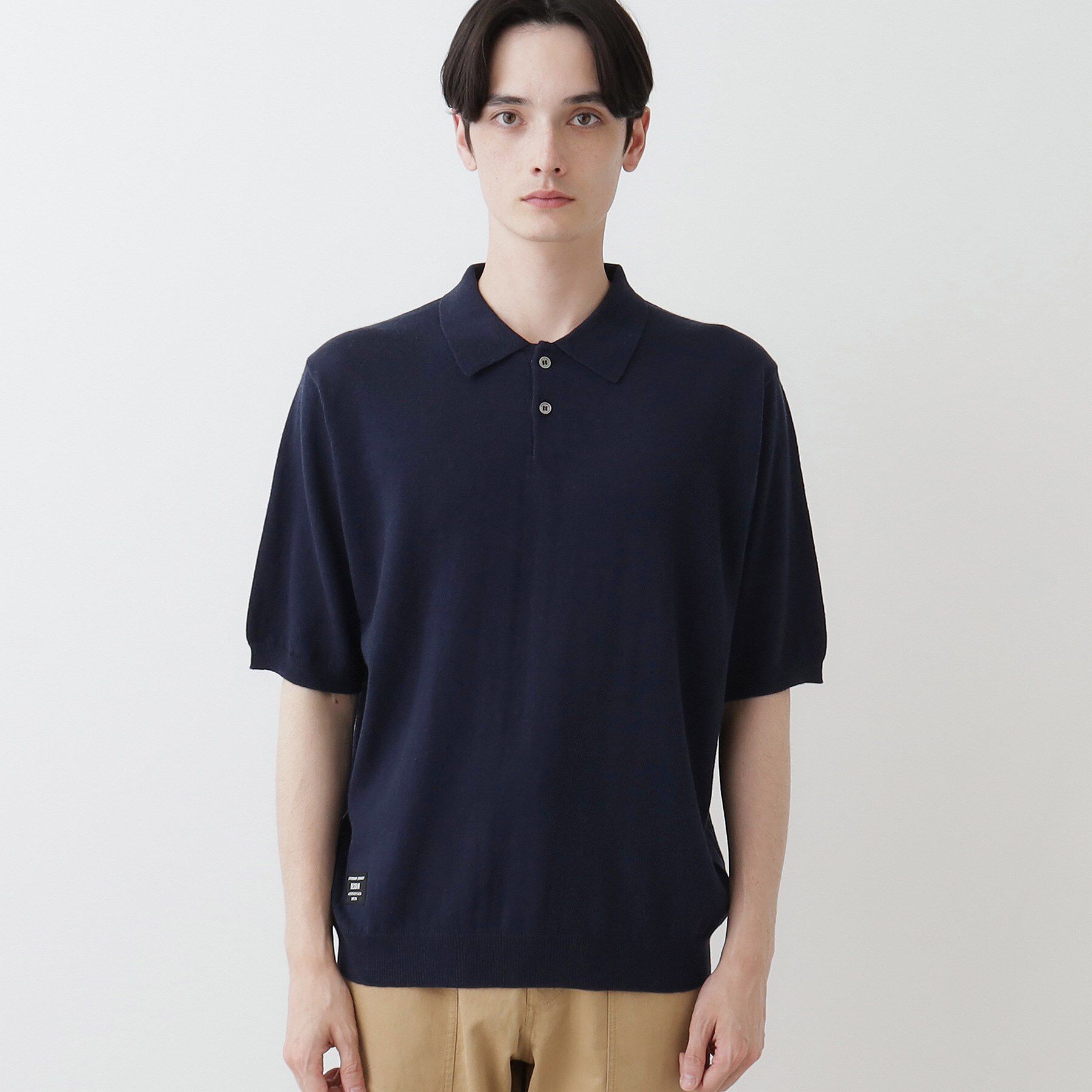 Dessin「【洗える】襟付き半袖ニット」|ニット・セーター|