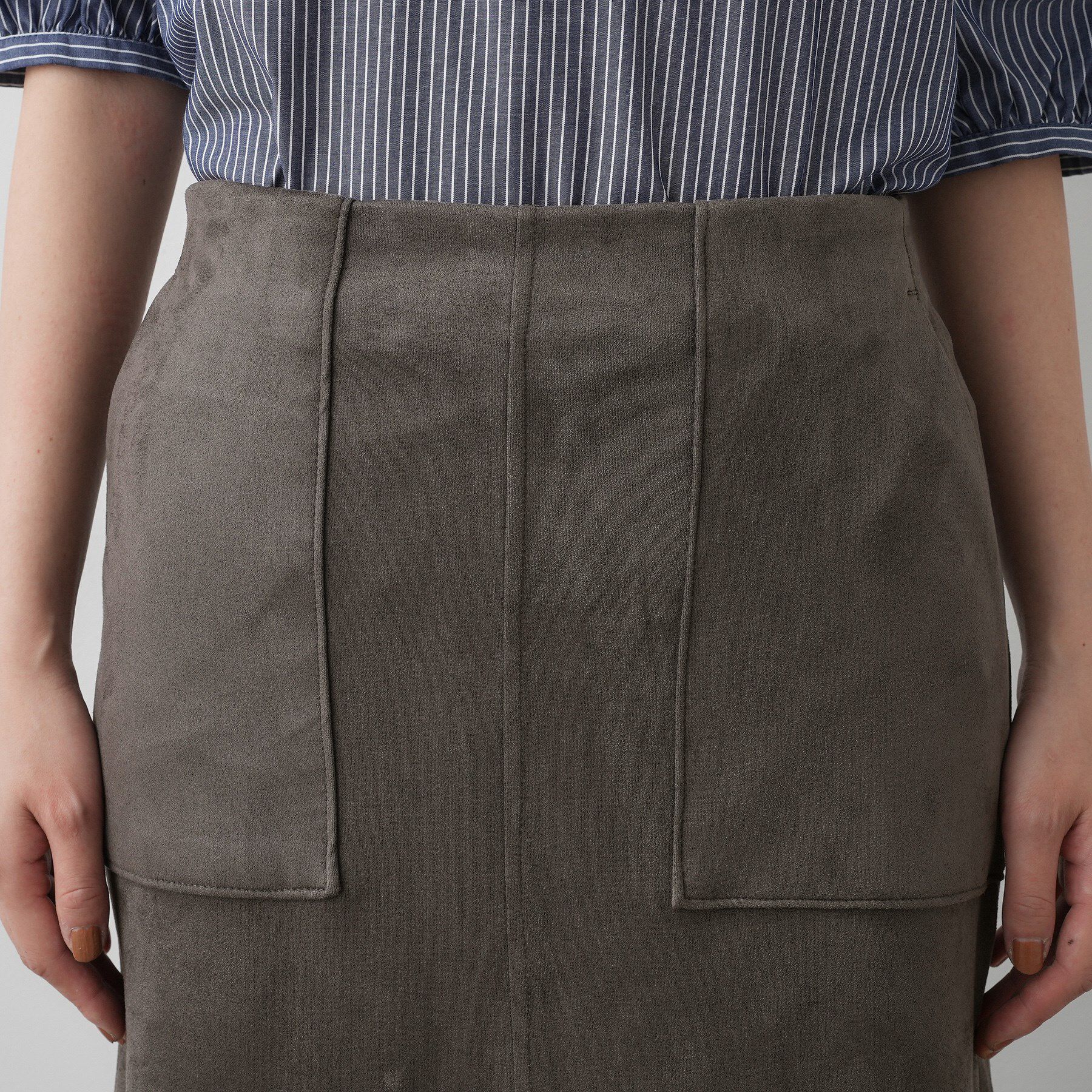 Dessin「【セットアップ可・洗える】マシュマロスウェードスカート」|スカート|