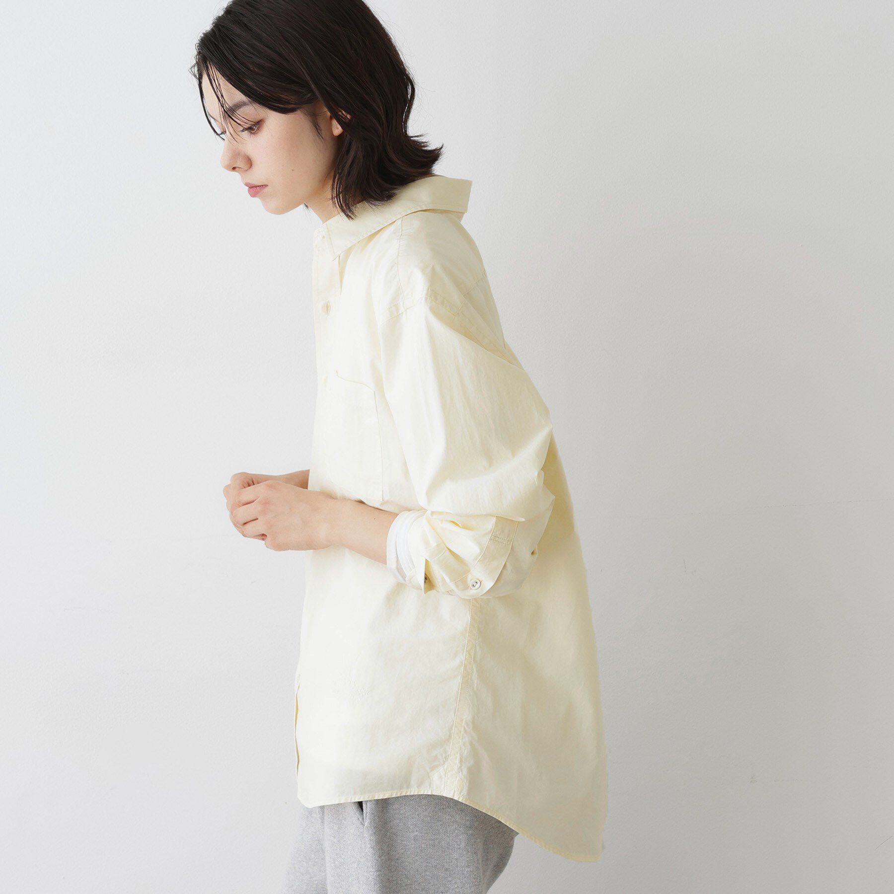 Dessin「【ユニセックス/洗える】コットンブロードシャツ」|シャツ・ブラウス|