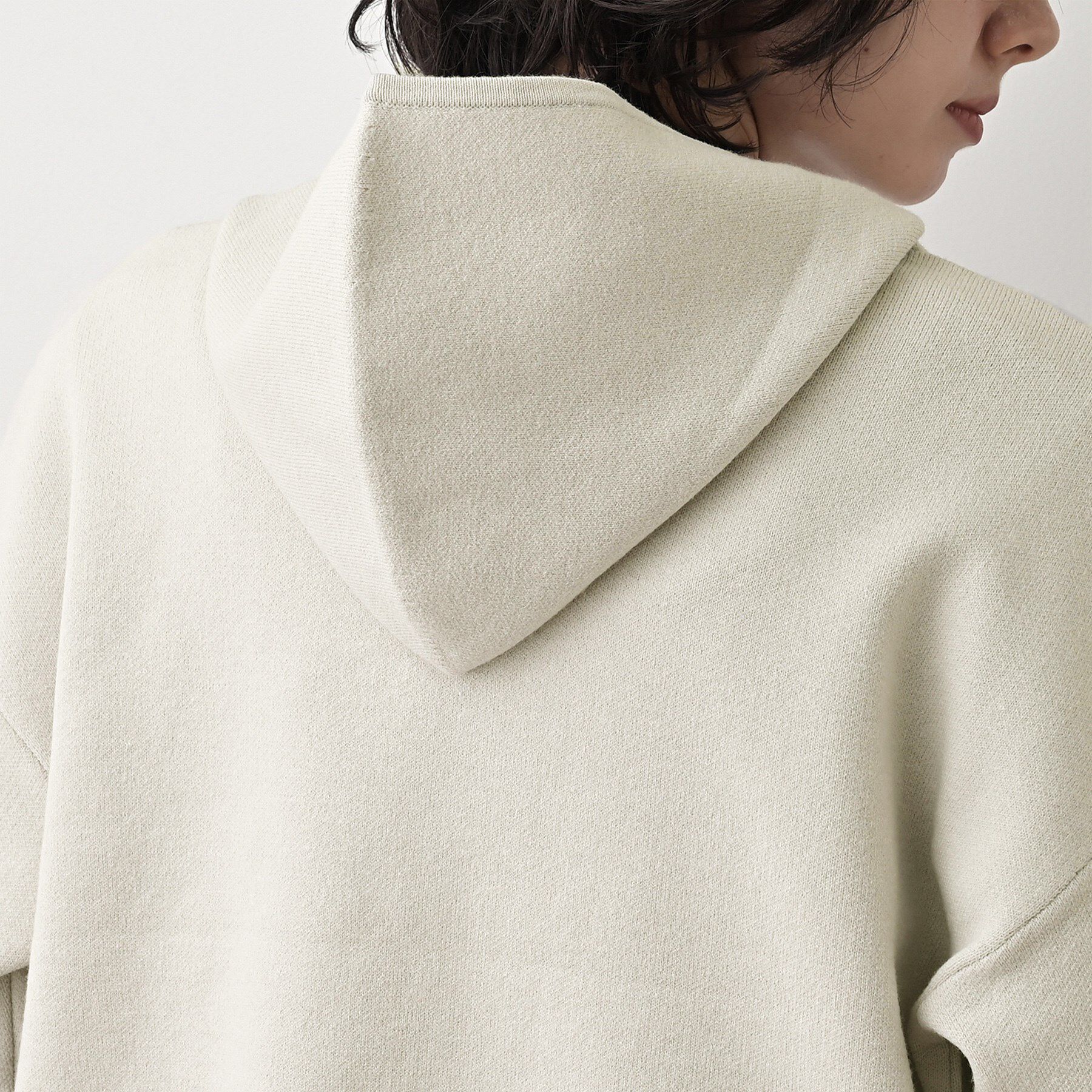 Dessin「【キレイ見え／洗える】ジャカード編みフードジップ」|ニット・セーター|