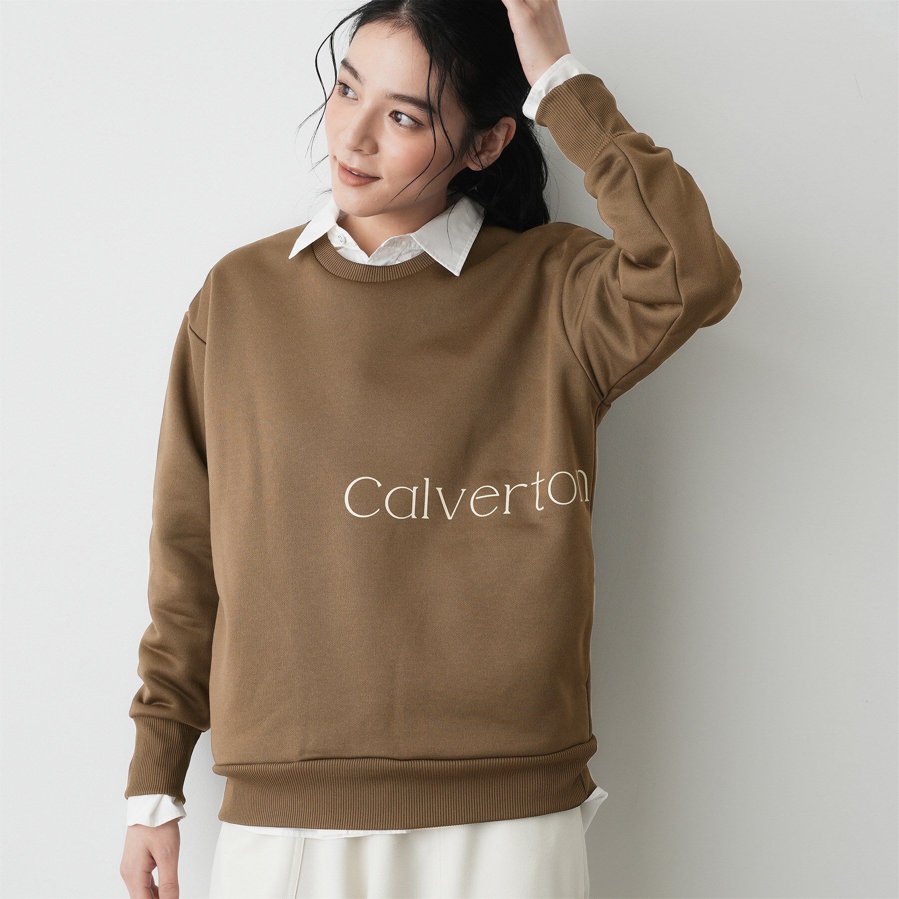 Dessin「【洗える】裏起毛ロゴスウェット」|パーカー|