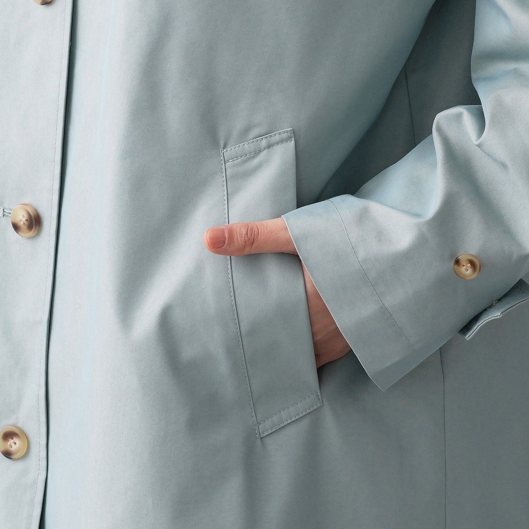 Dessin「シャンブレースプリングコート」|ステンカラーコート|