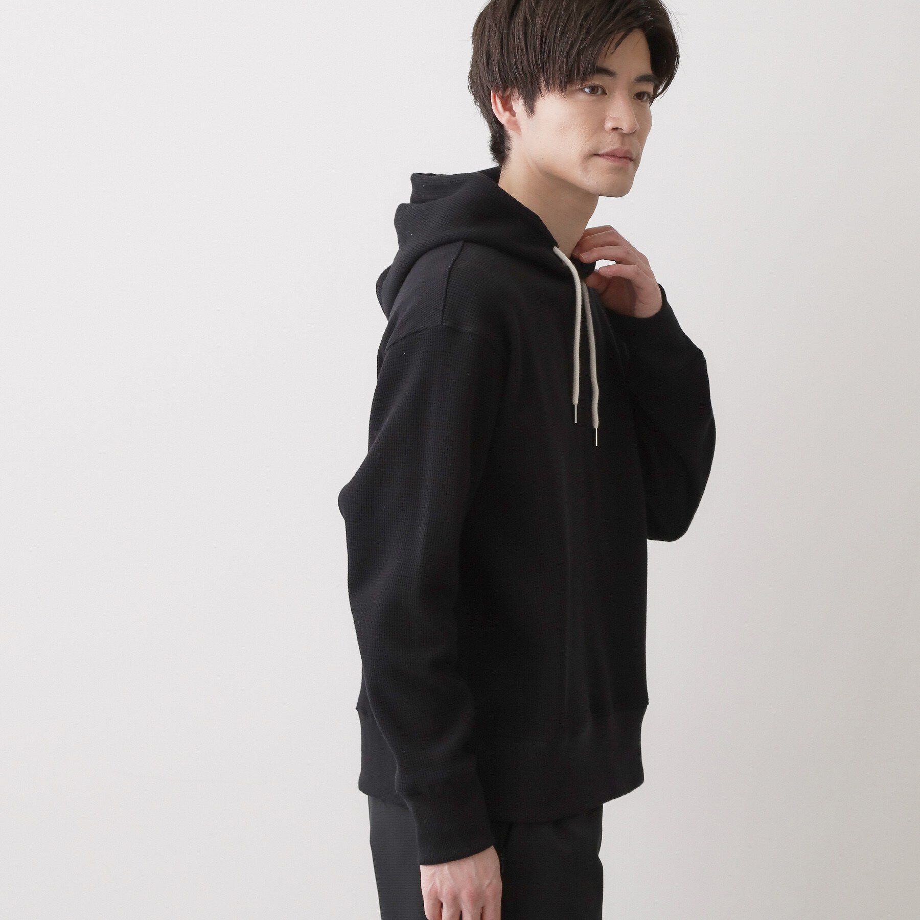 Dessin「【ユニセックス/洗える】ワッフルフードスウェット」|パーカー|